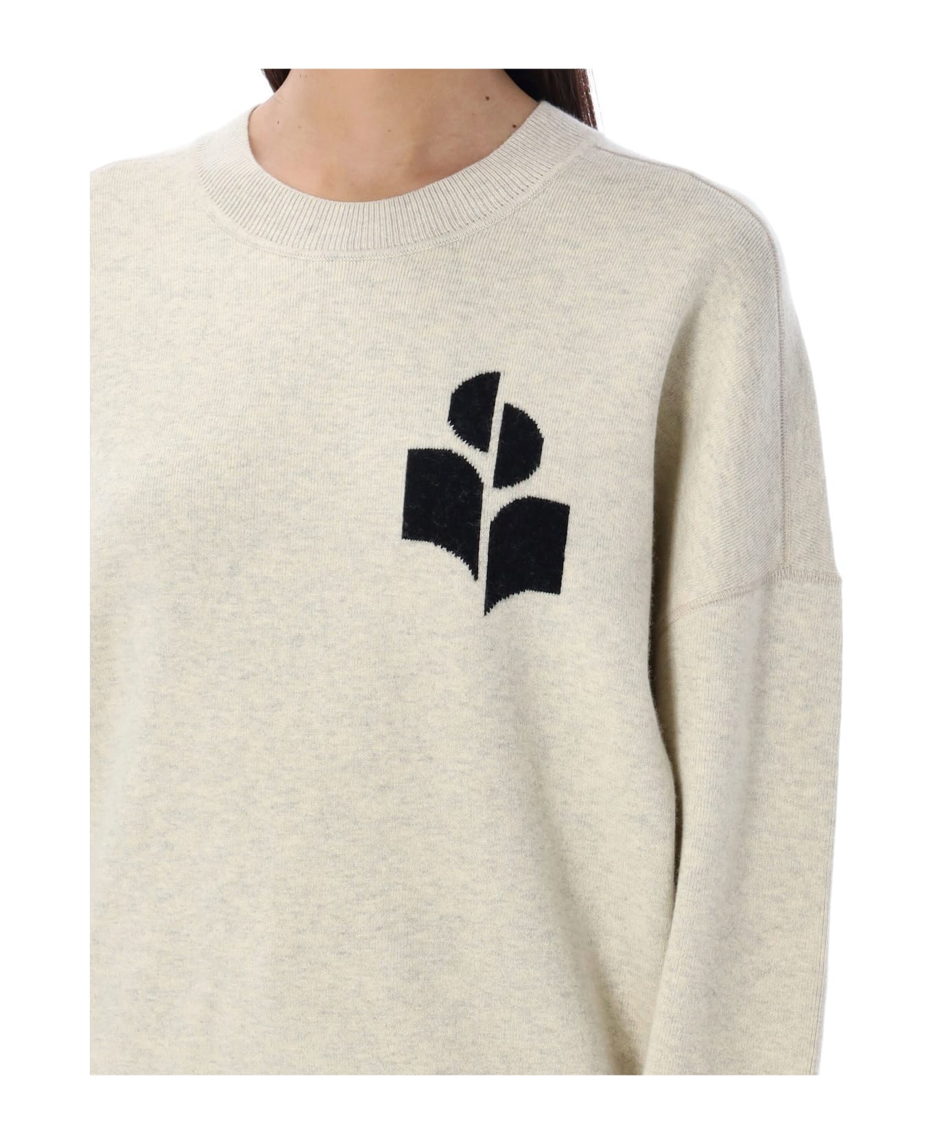 Marant Étoile Atley Logo Sweater - LIGHT GREY