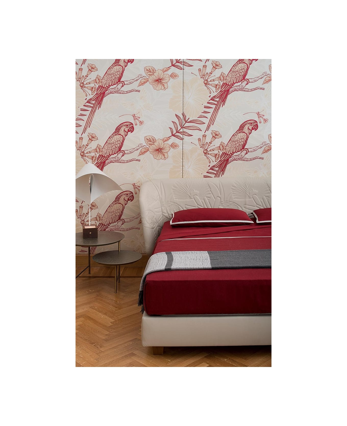 Midsummer Milano Cordonetto Red Bed Set - Red