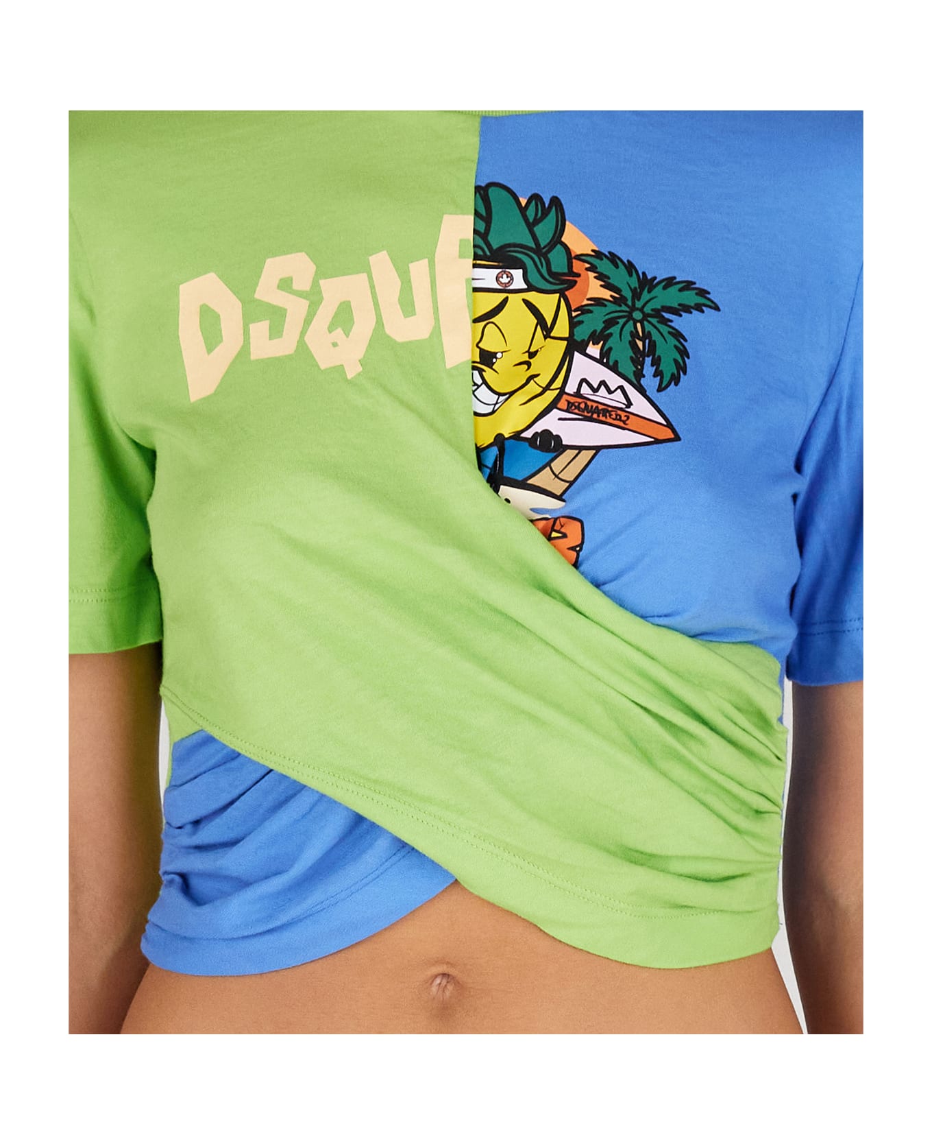 Dsquared2 T-shirts - Acid green/blue