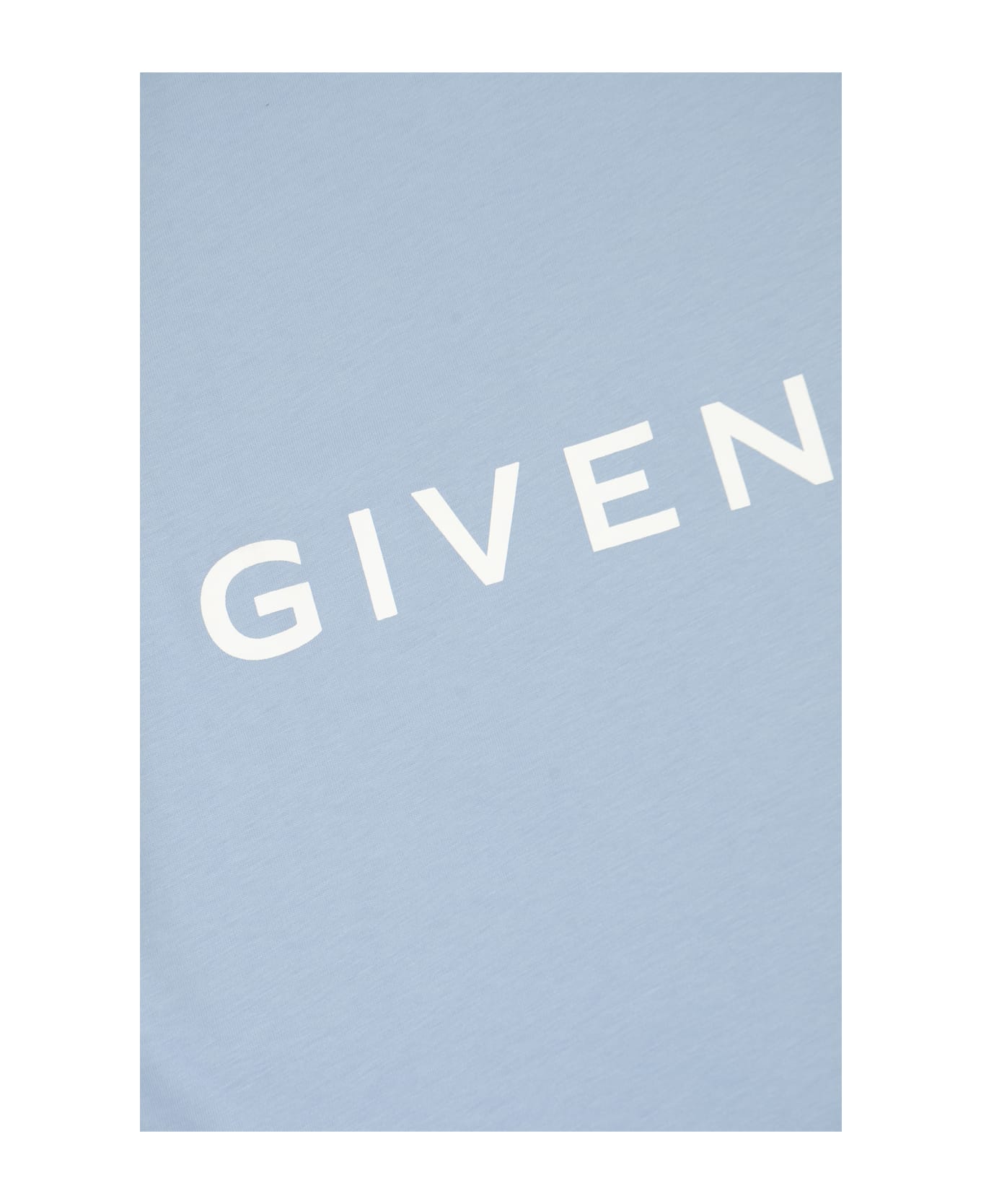 Givenchy Logo Print Regular T-shirt - Cielo