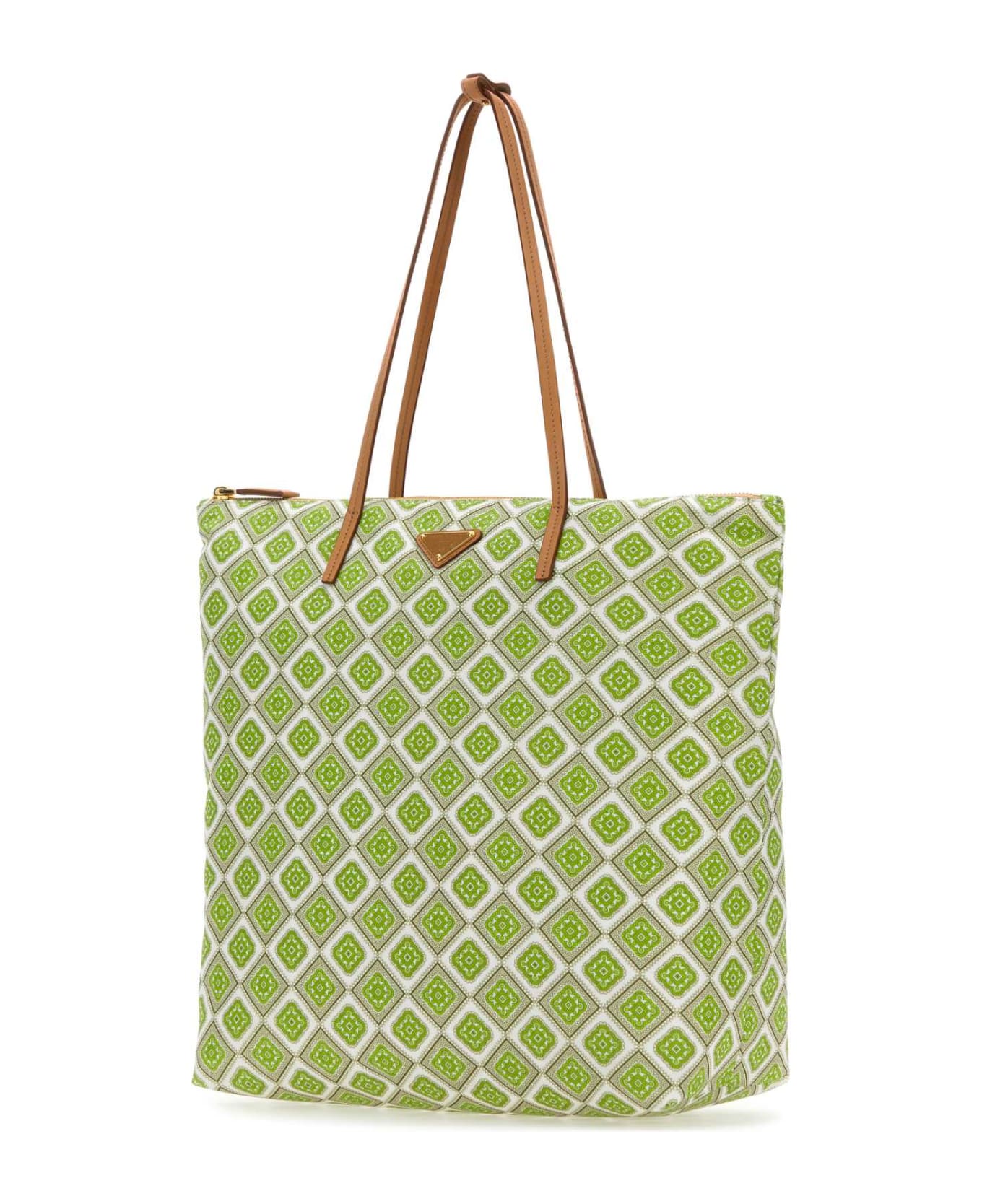 Prada Printed Re-nylon Shopping Bag - CIELONATURALE トートバッグ