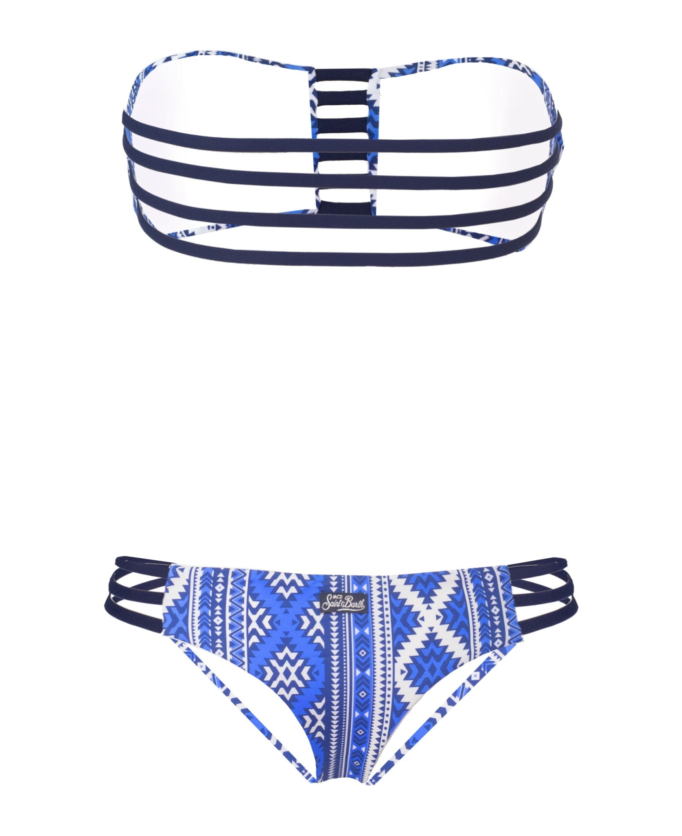 MC2 Saint Barth Strappy Bandeau Bikini - WHITE