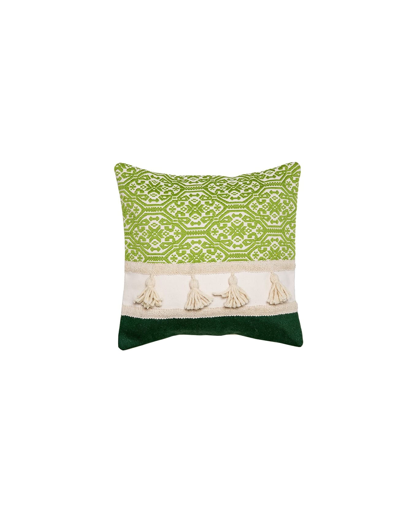 Le Botteghe su Gologone Cushions Tradition 30x50 Cm - Green Fantasy