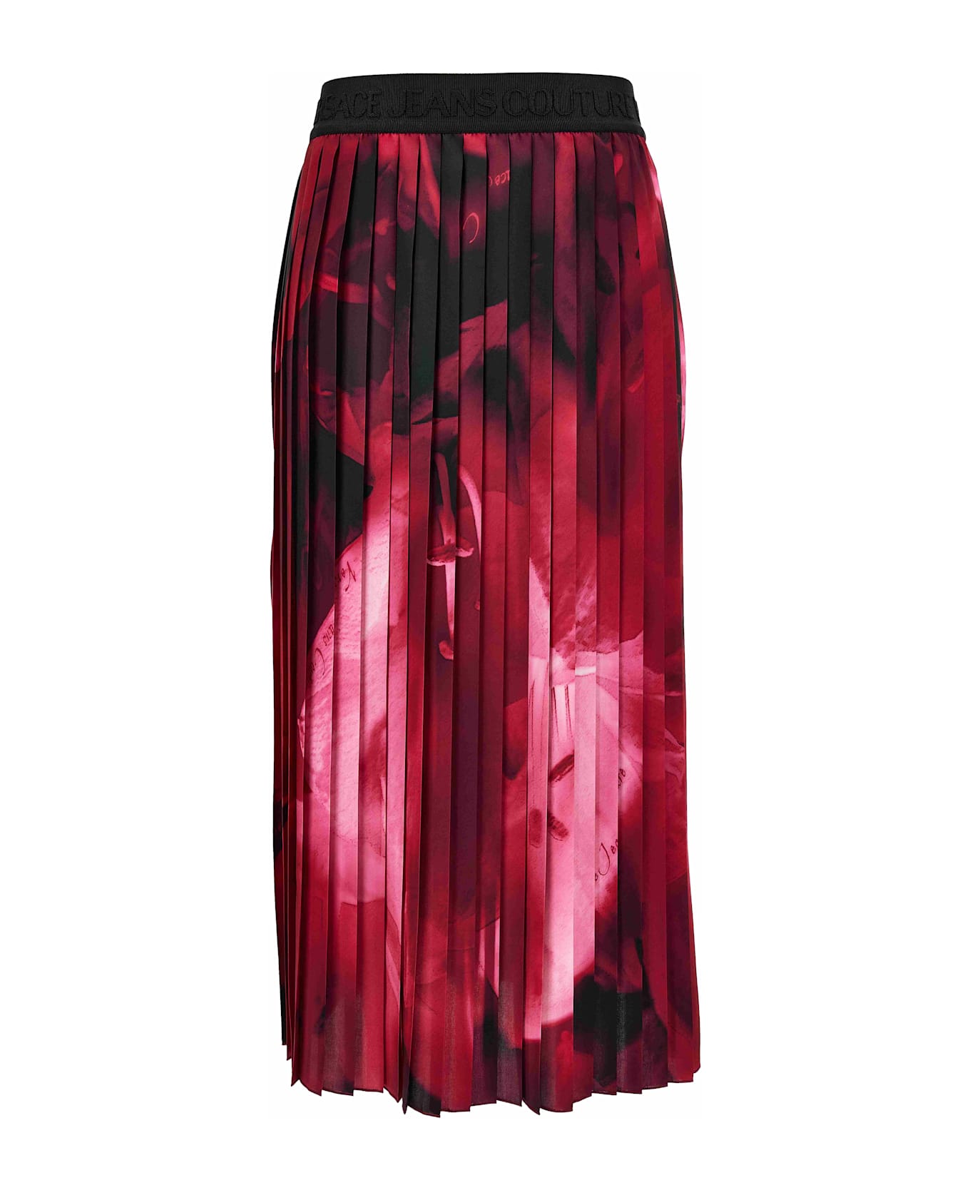 Versace Jeans Couture Long Pleated Skirt - Pink