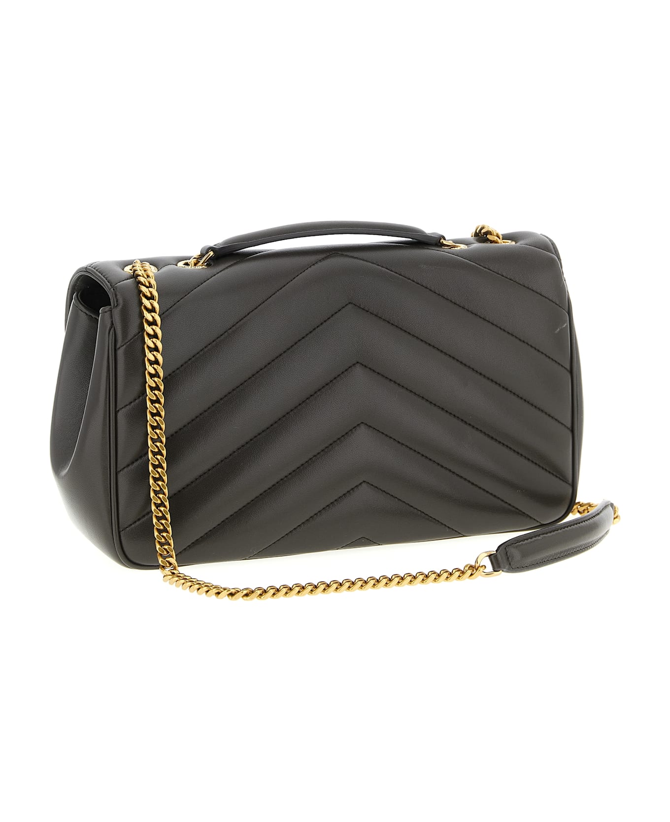 Saint Laurent 
loulou
 Medium Shoulder Bag - BROWN