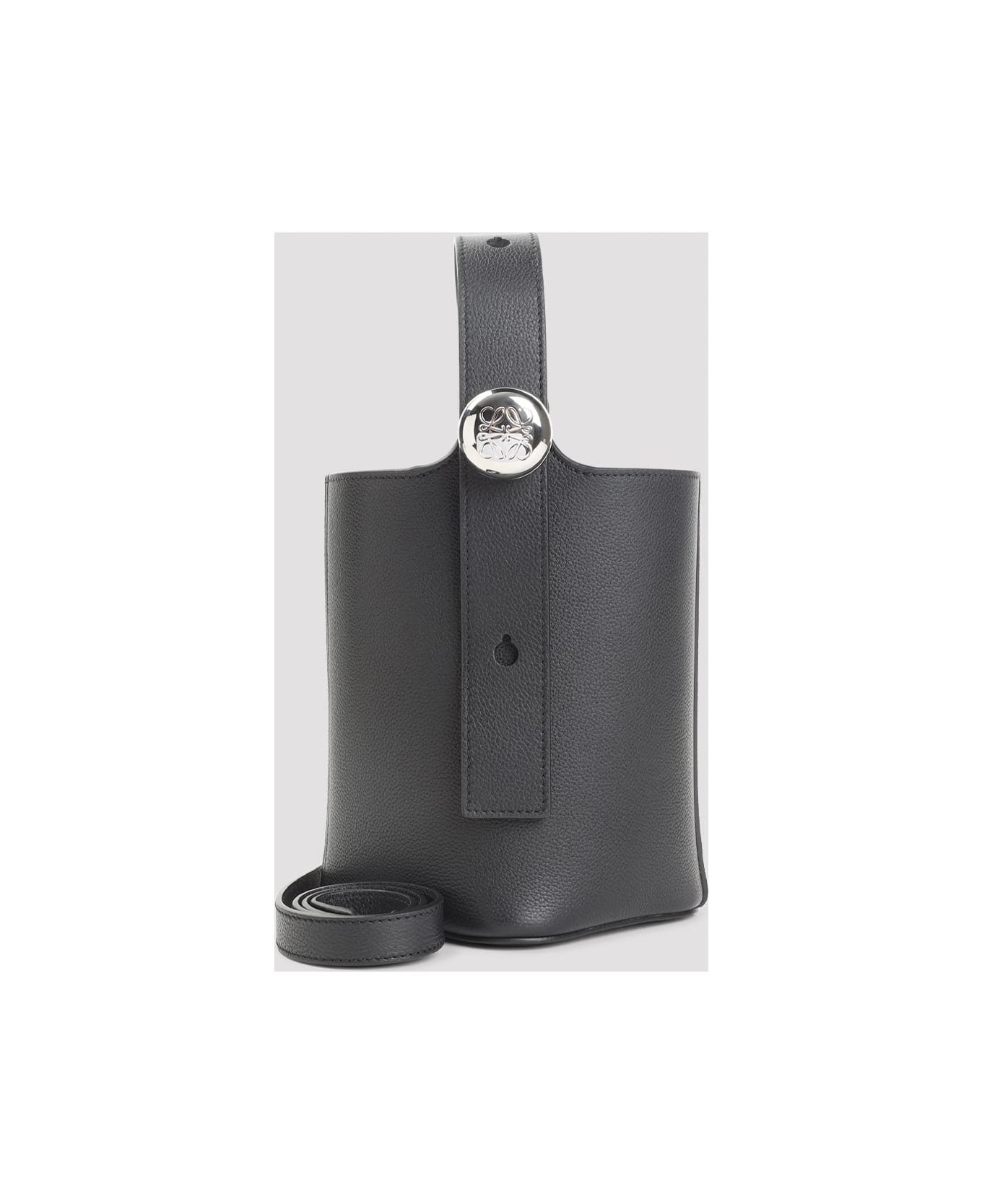 Loewe Pebble Bucket Mini Bag - Black