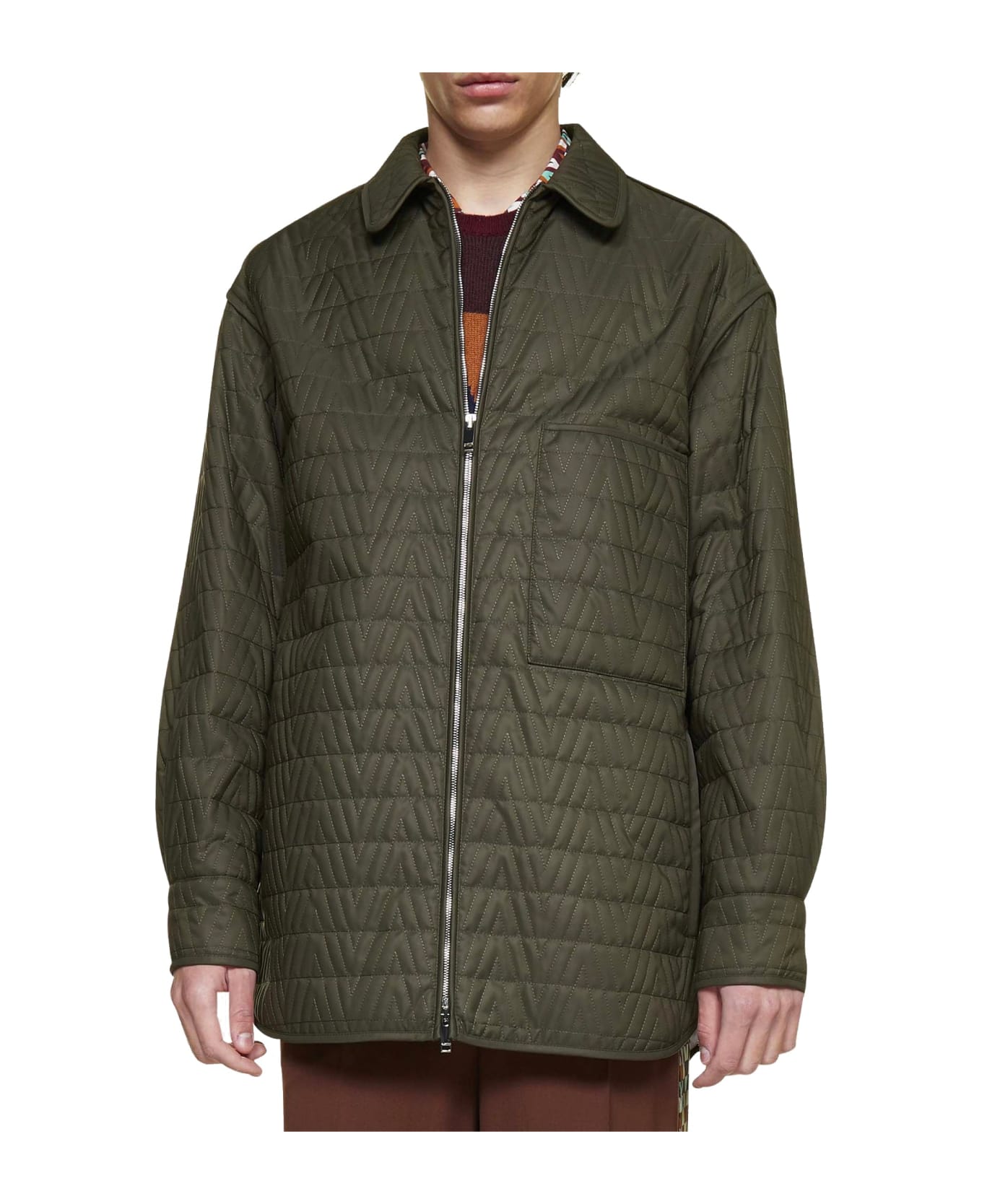 Valentino Quilted Jacket - Green