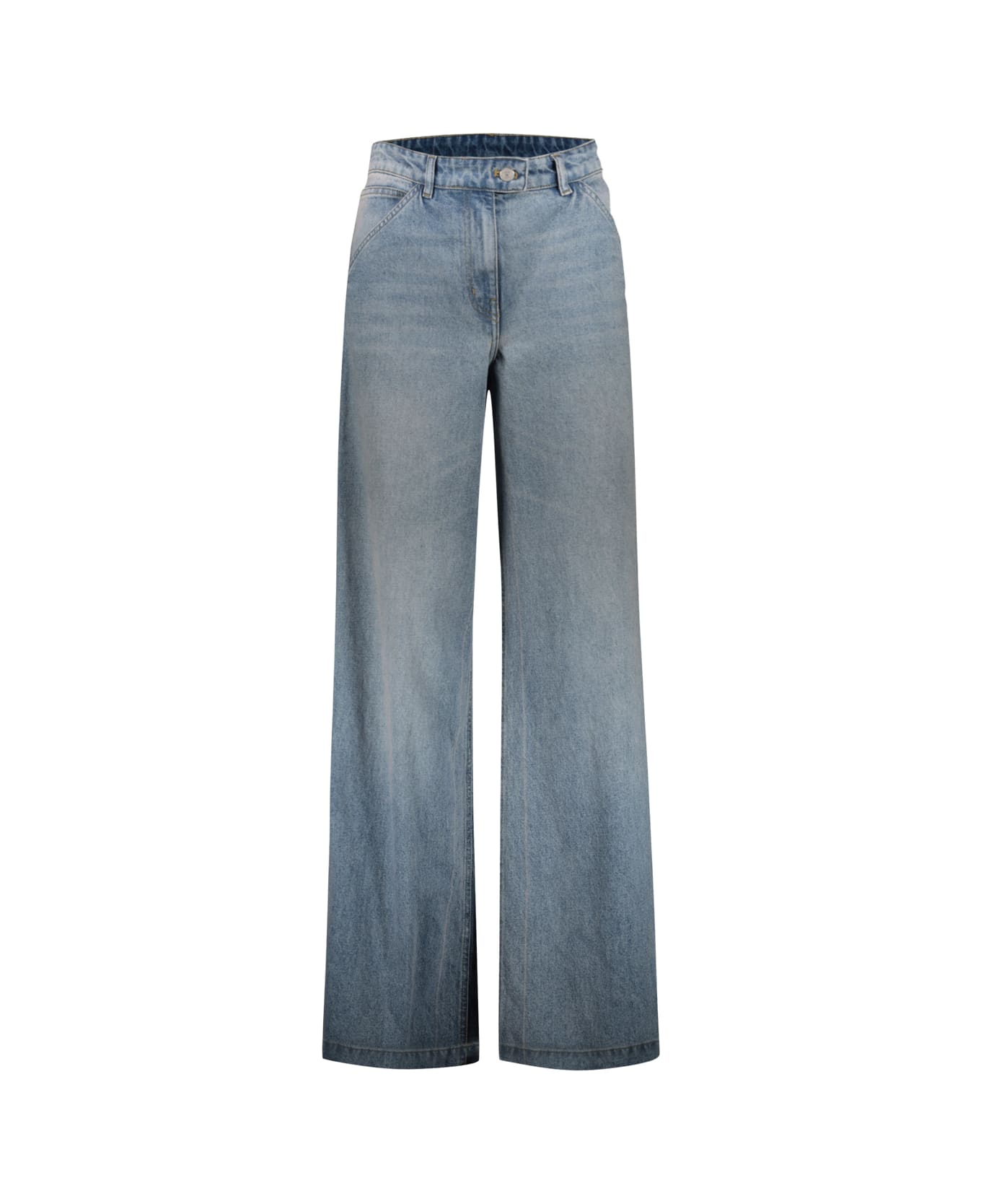 Courrèges Dirty Blue Denim Baggy Pants