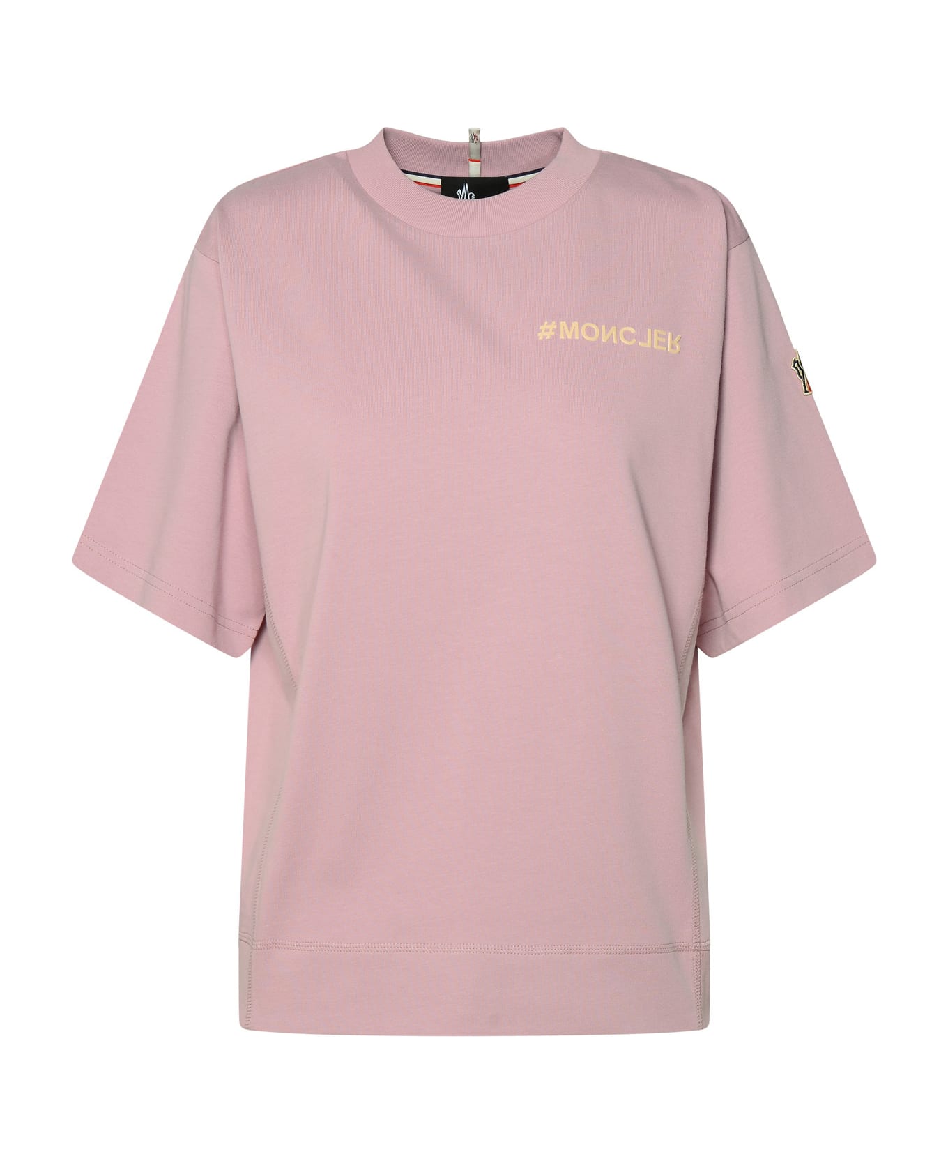 Moncler Grenoble Pink Cotton T-shirt - PINK シャツ