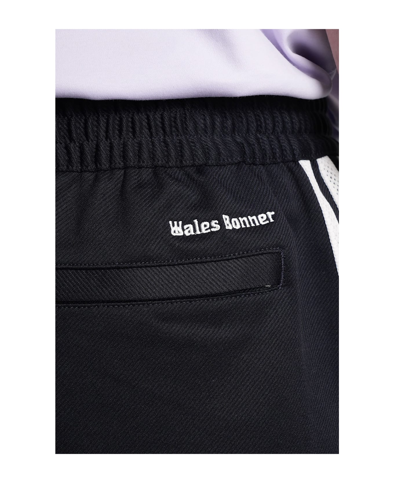 Adidas Originals by Wales Bonner Twill Short Shorts In Black Polyester - black