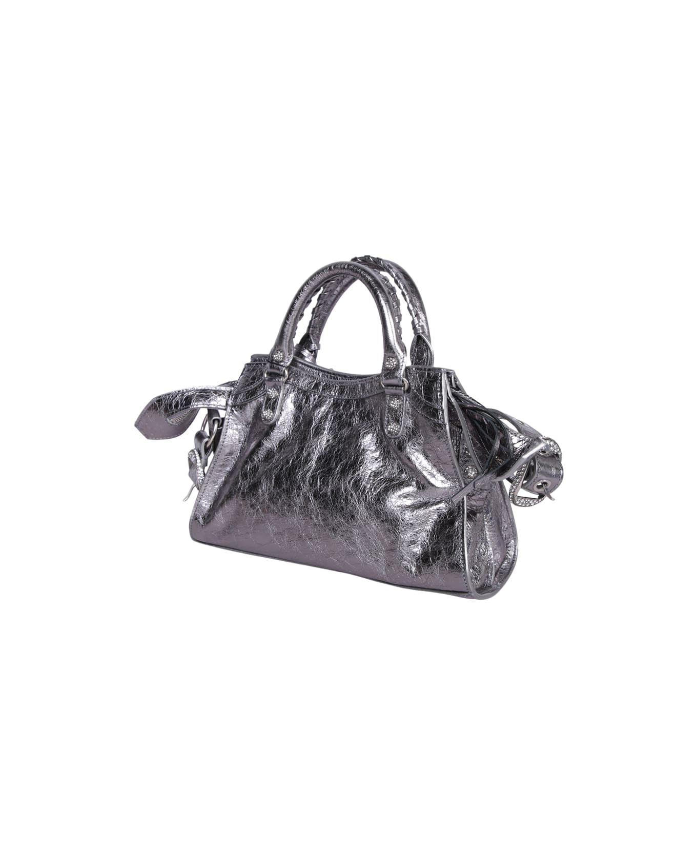 Balenciaga Neo Cagole City Xs Bag - Silver