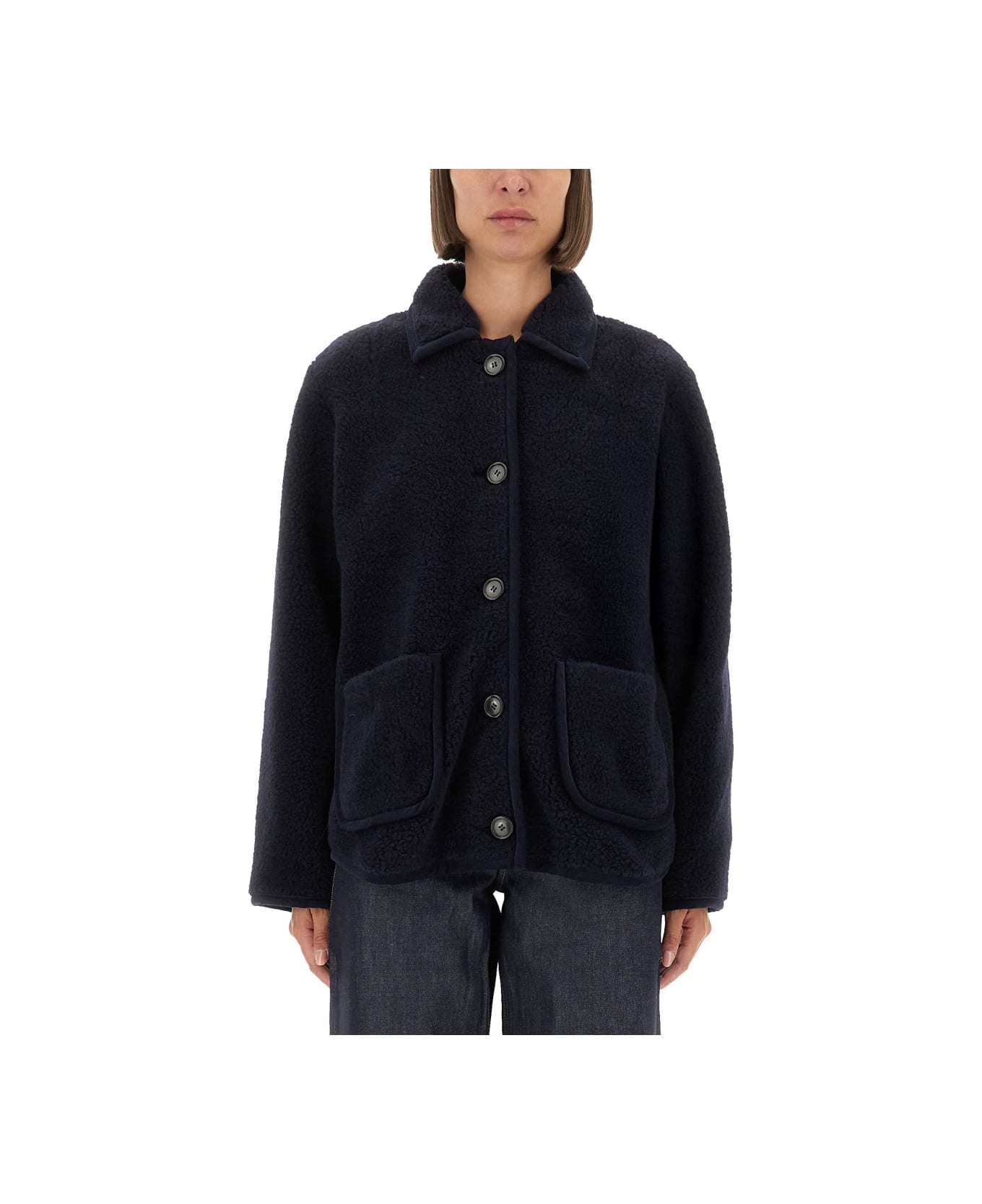 A.P.C. Blouson Jacket "estelle" - BLUE