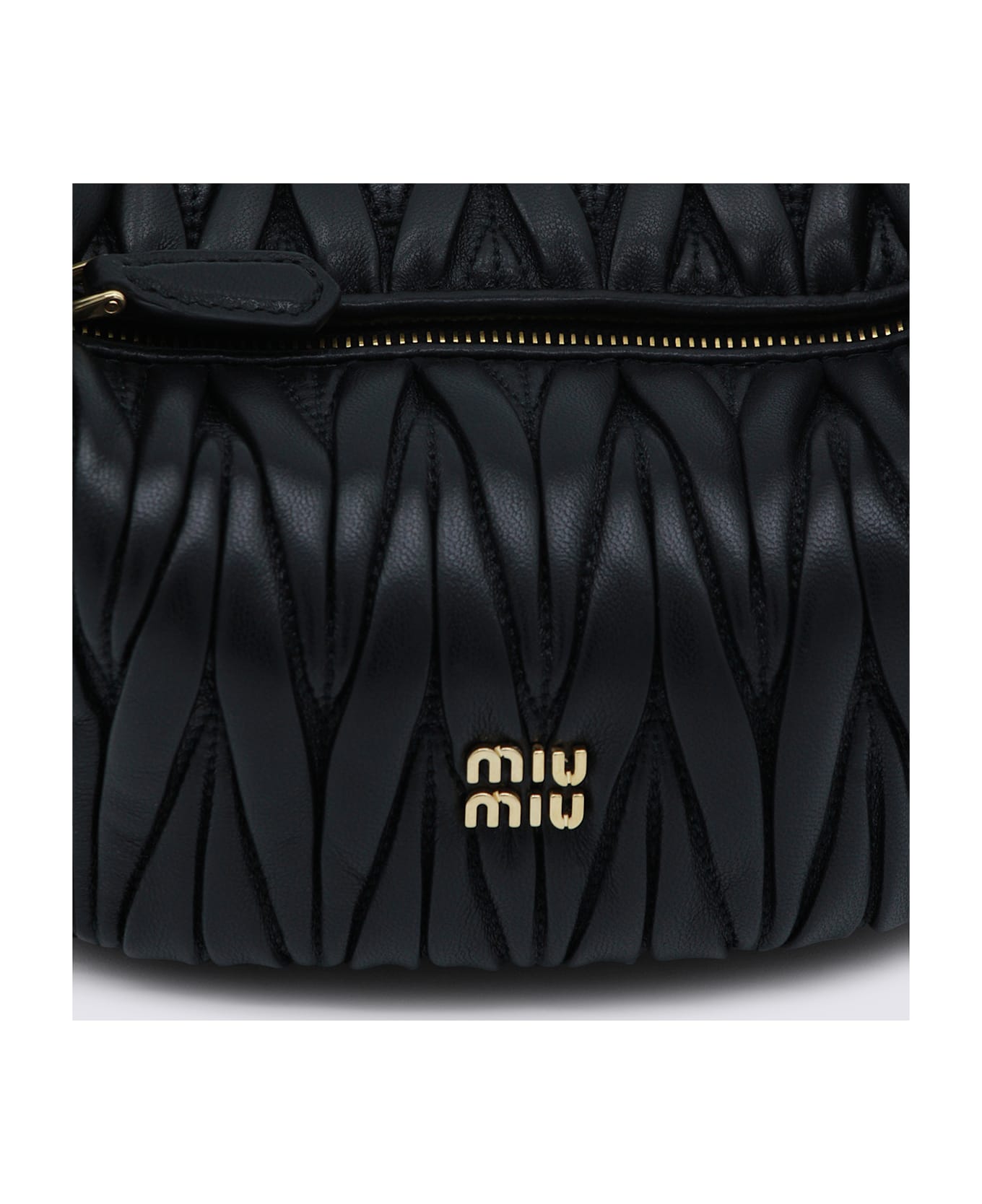 Miu Miu Black Leather Mini Bag - Black