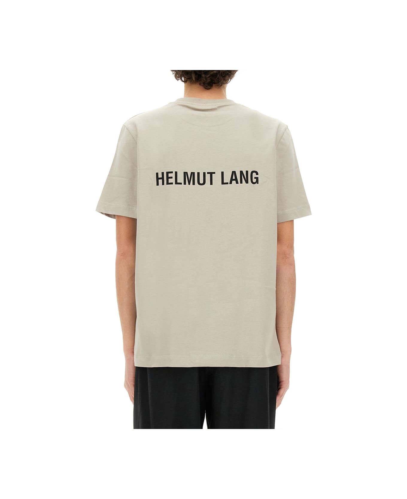 Helmut Lang T-shirt With Logo - BEIGE