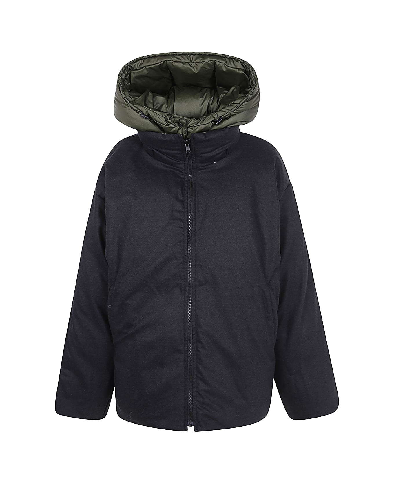 Sofie d'Hoore Reversible Hooded Jacket Down Filled - Khali Slate Melange