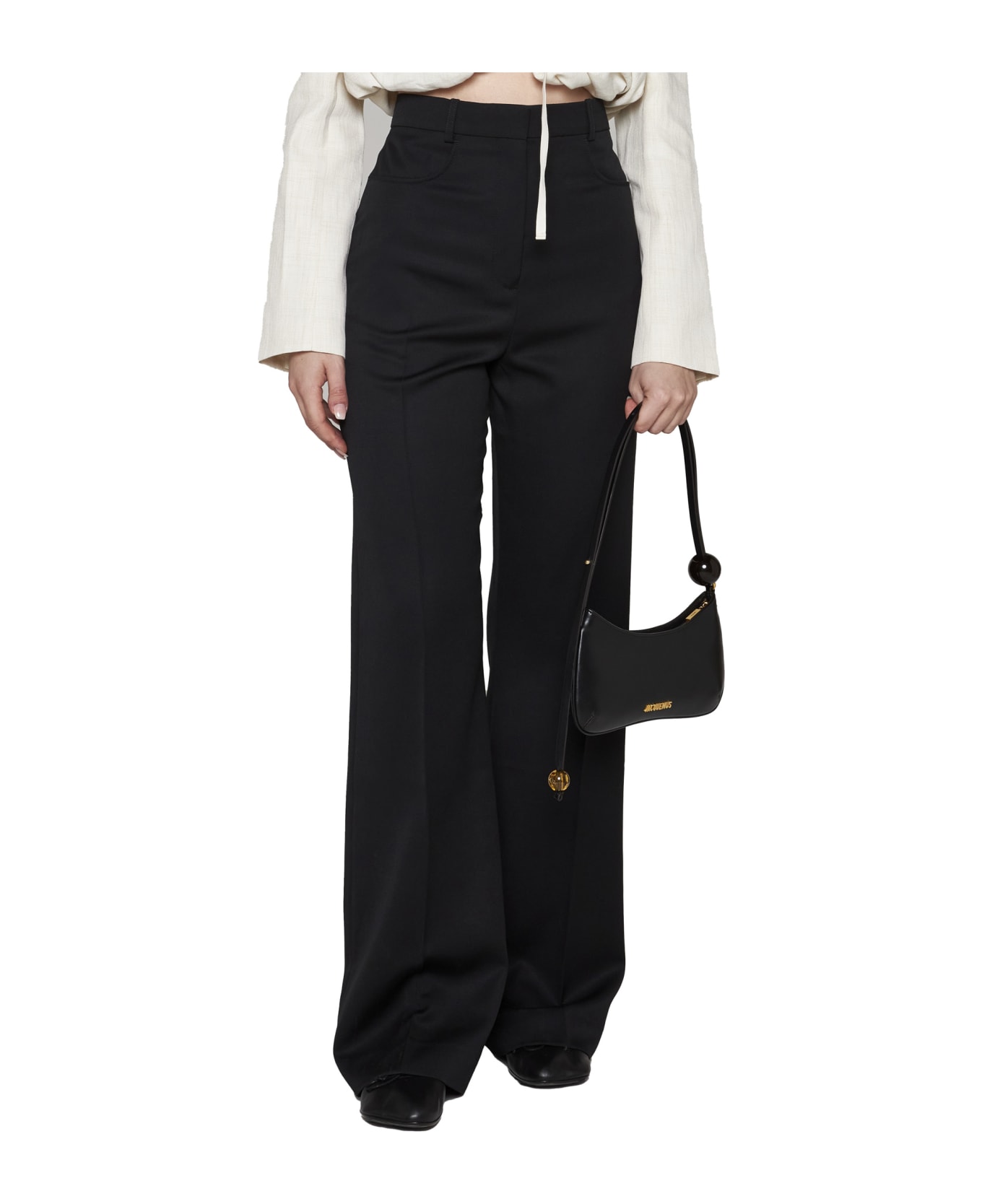 Jacquemus 'sauge' Pleat-front Trousers - Black ボトムス