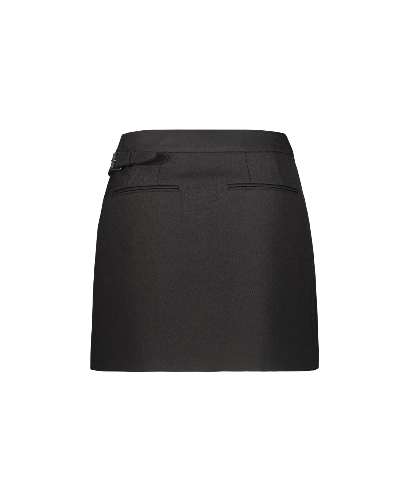 WARDROBE.NYC Wrap Skirt Mini - Blk Black