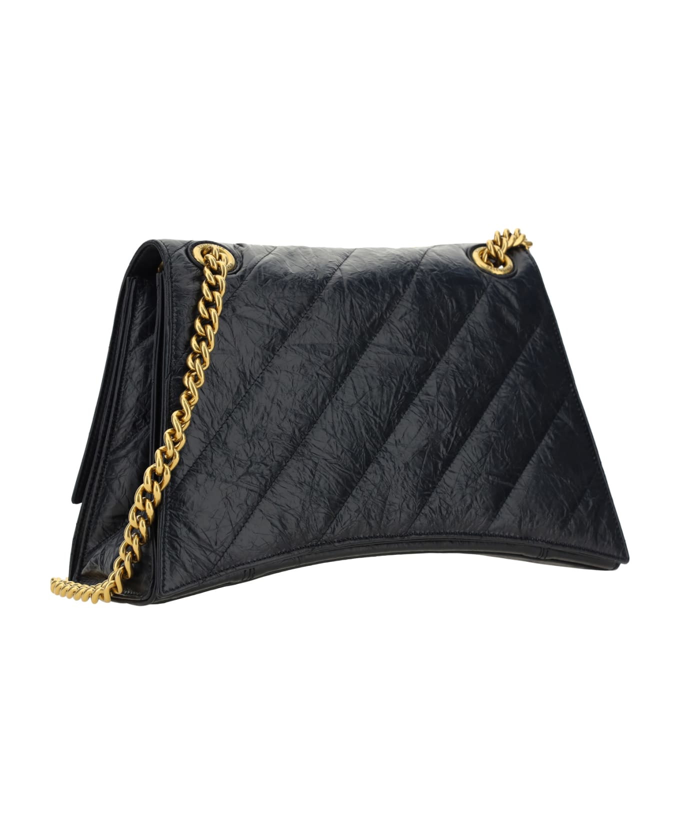 Balenciaga Crush Shoulder Bag - Black