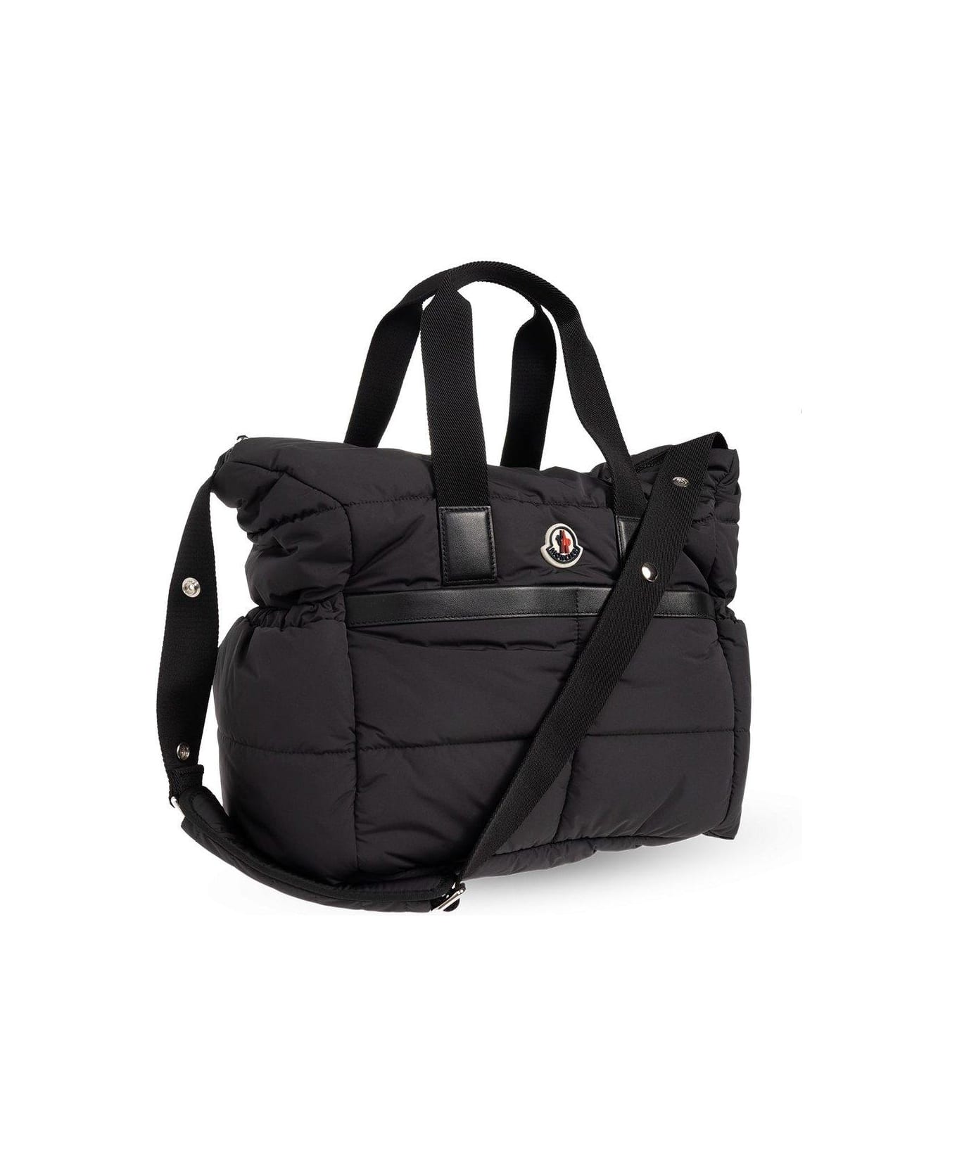 Moncler Logo-patch Zipped Changing Bag - Black