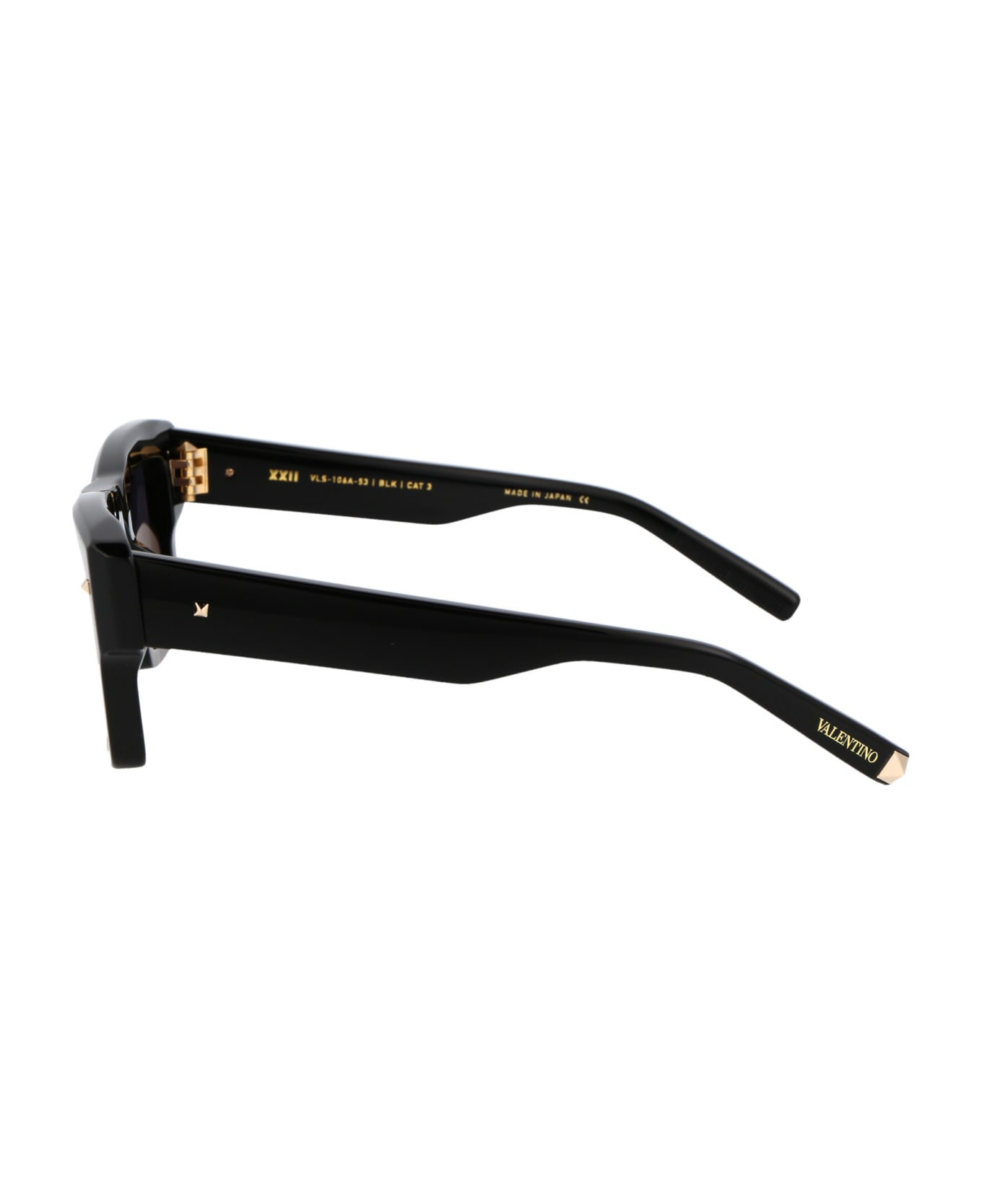 Valentino Eyewear Xxii Sunglasses - Black w/Dark Grey