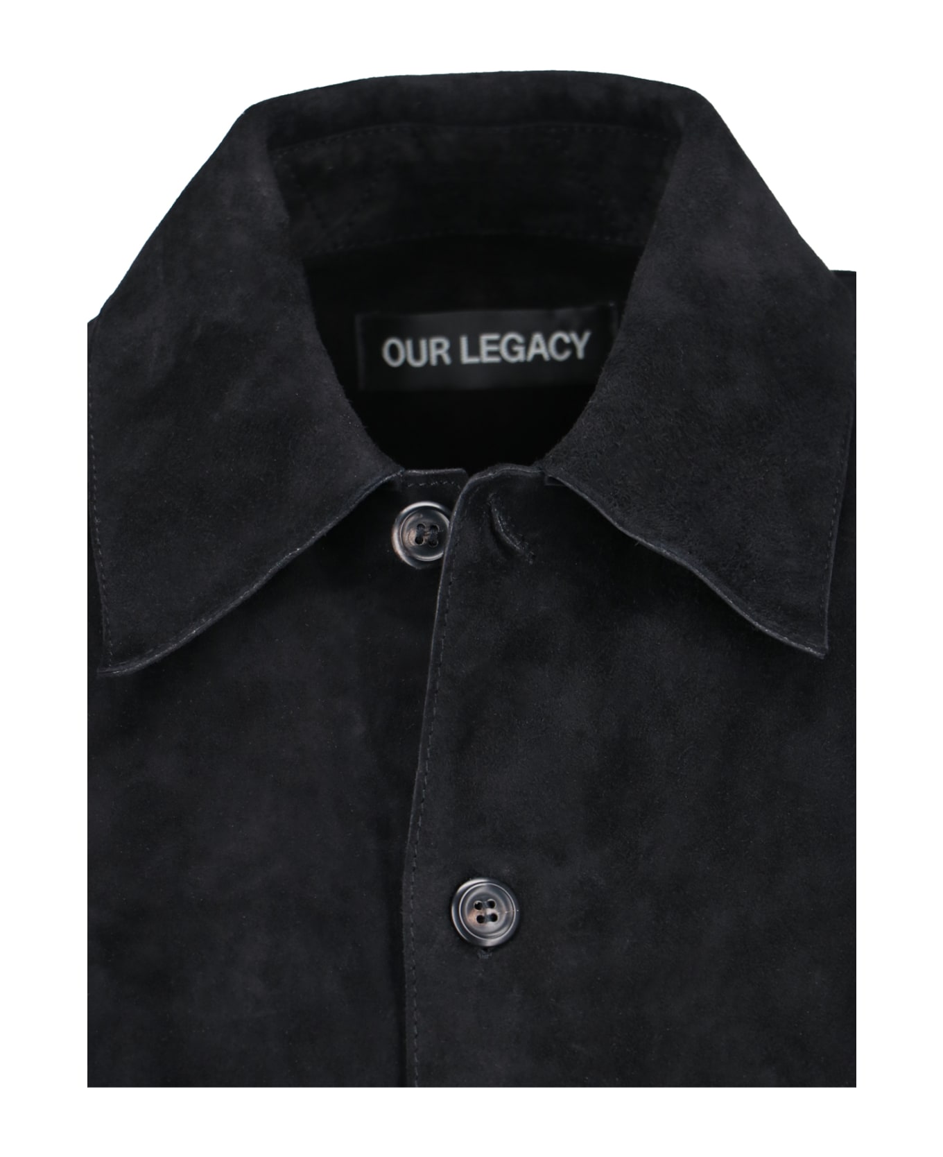 Our Legacy Suede Shirt - Black  