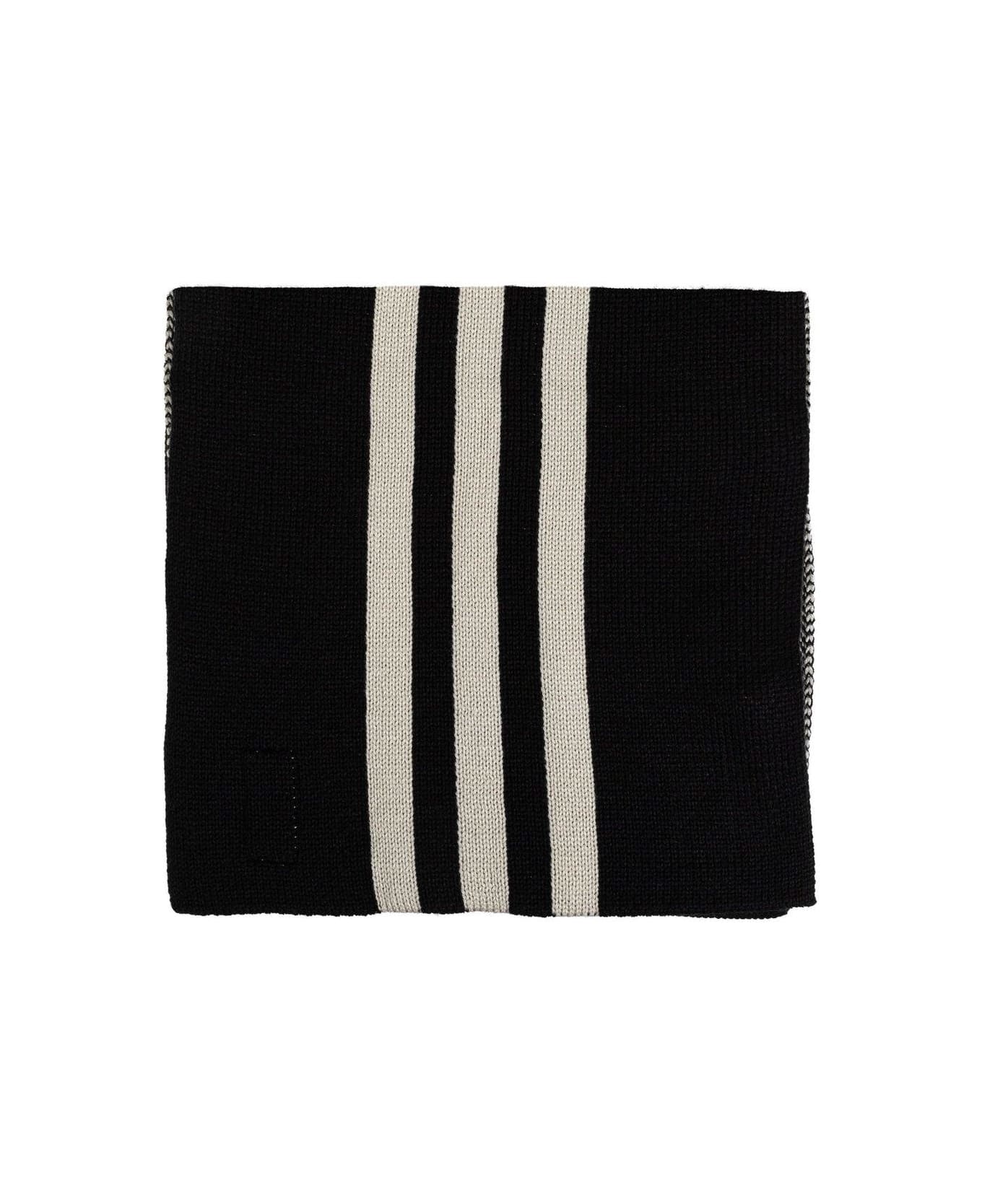 Y-3 Striped Scarf - Black