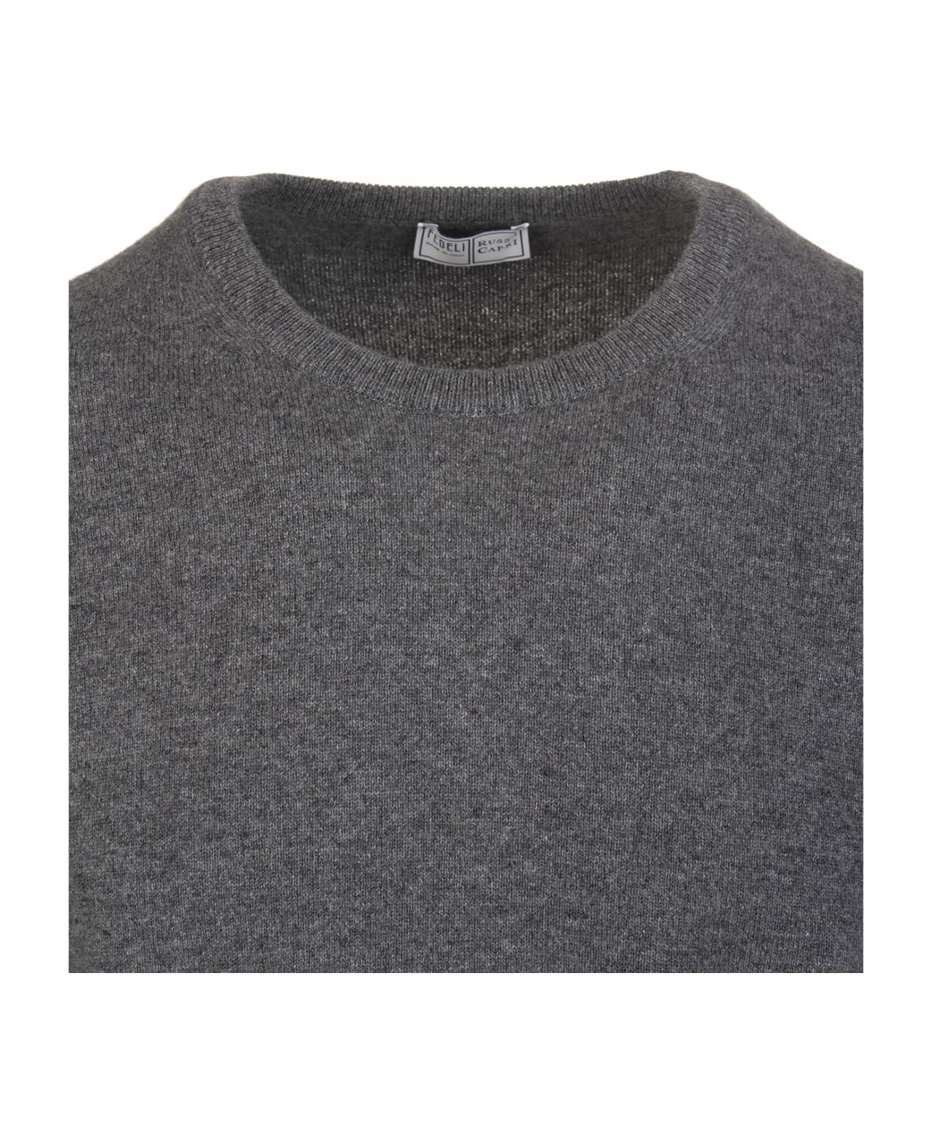 Fedeli Stone Grey Arg Vintage Pullover - Grey