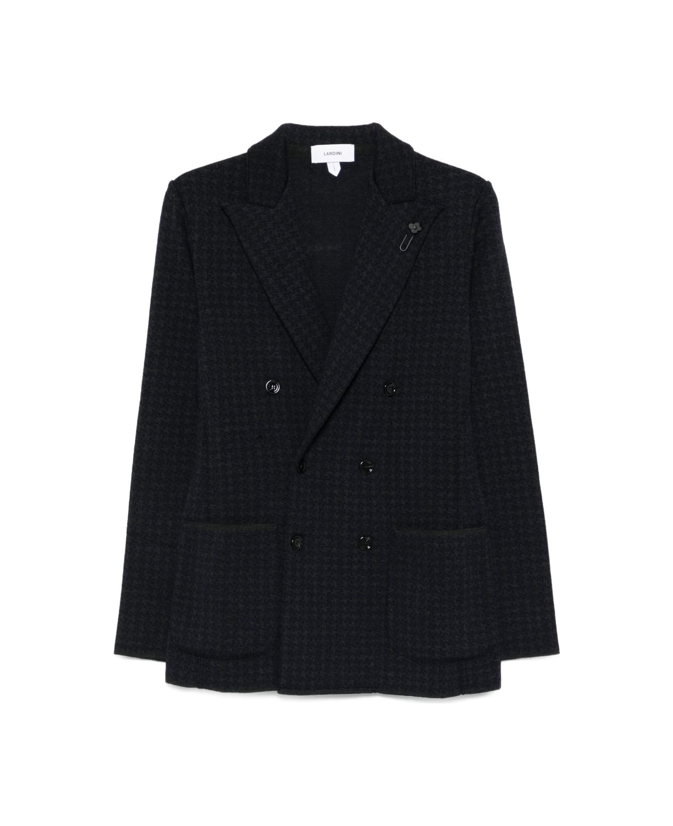 Lardini Blue Knit Jacket - Blue