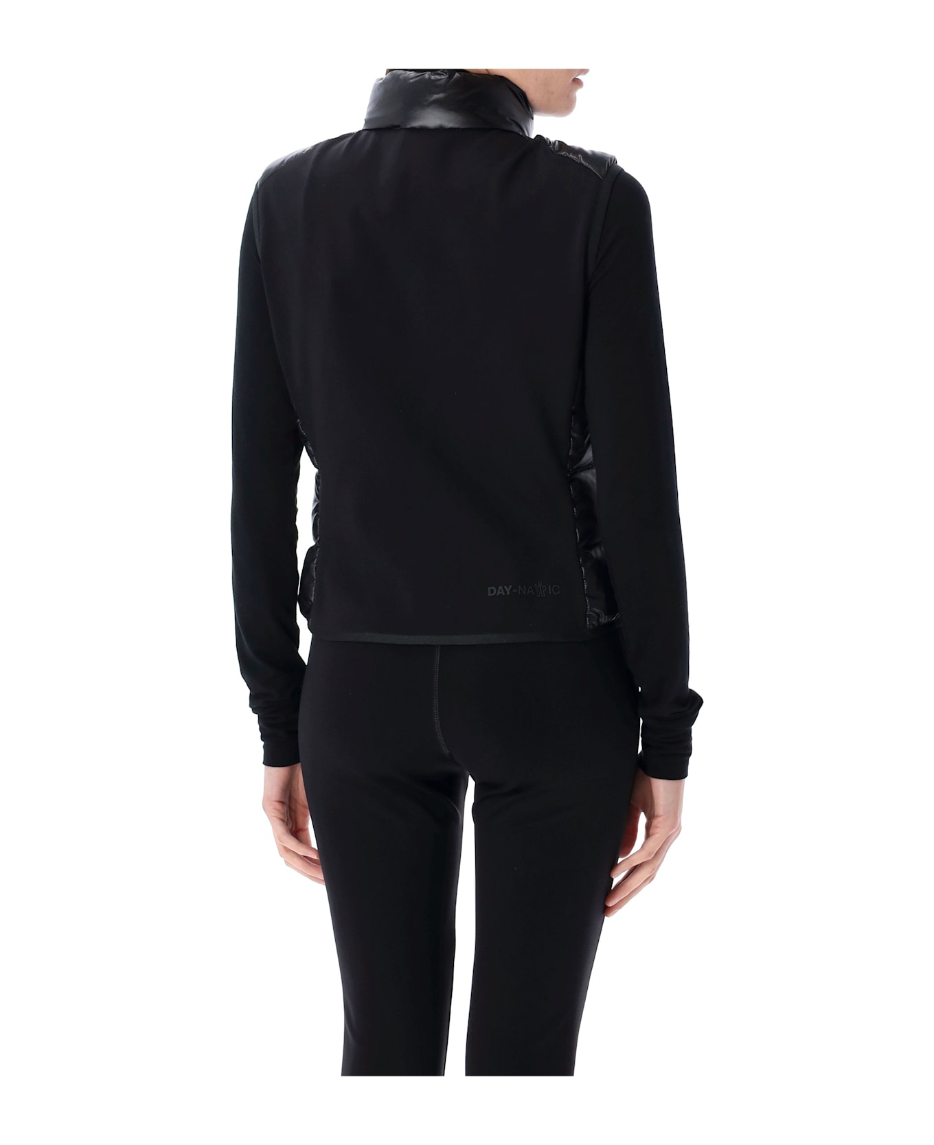 Moncler Genius Padded Zip-up Jersey Gilet - BLACK