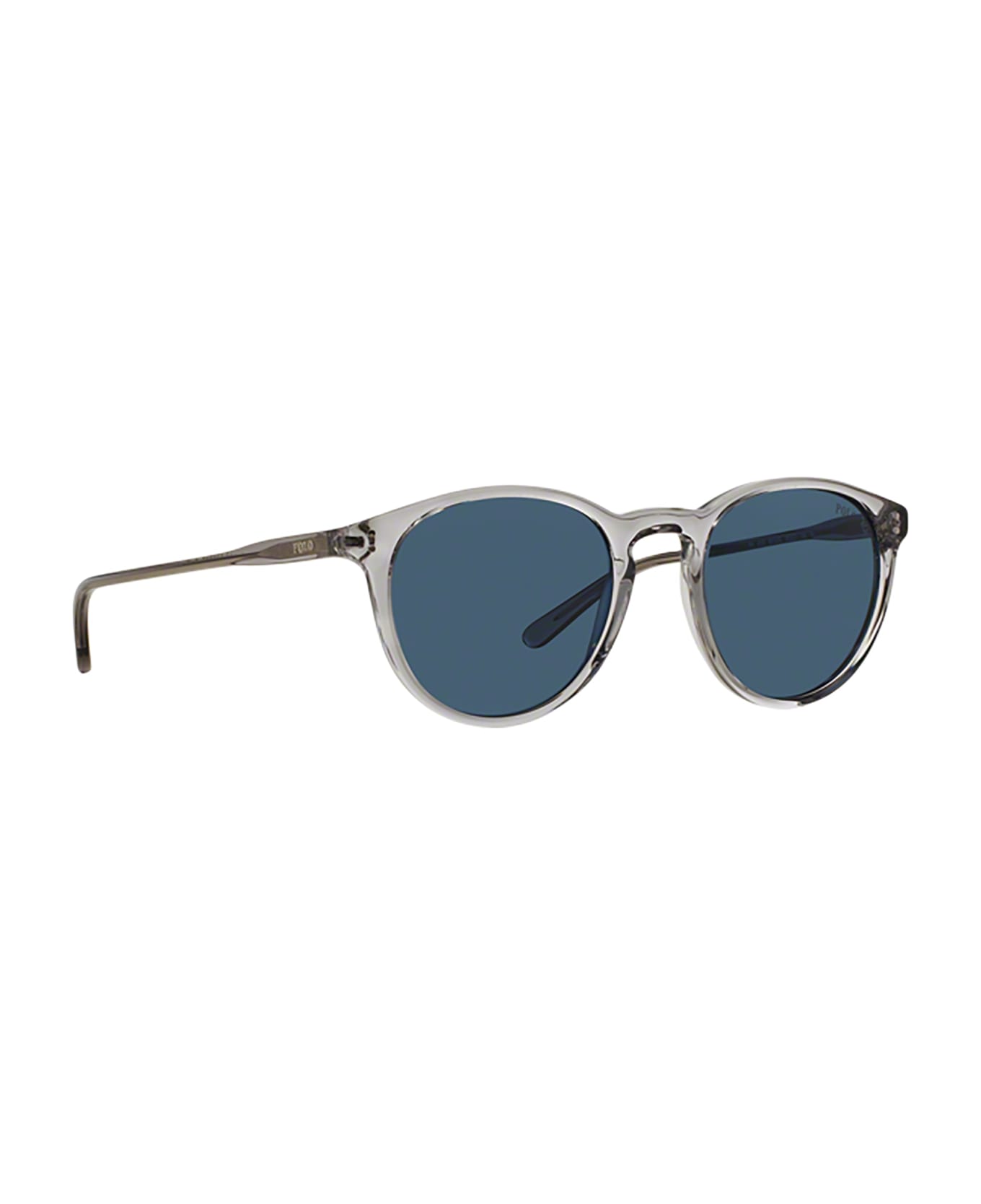 Polo Ralph Lauren Ph4110 Shiny Semi-transparent Grey Sunglasses - SHINY SEMI-TRANSPARENT GREY