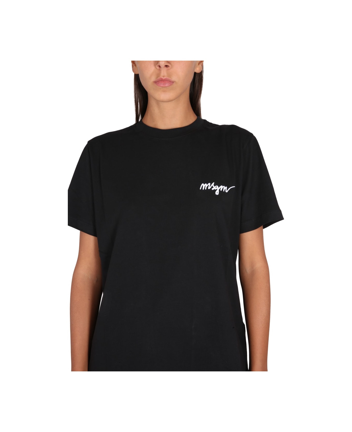 MSGM Jersey T-shirt - BLACK Tシャツ