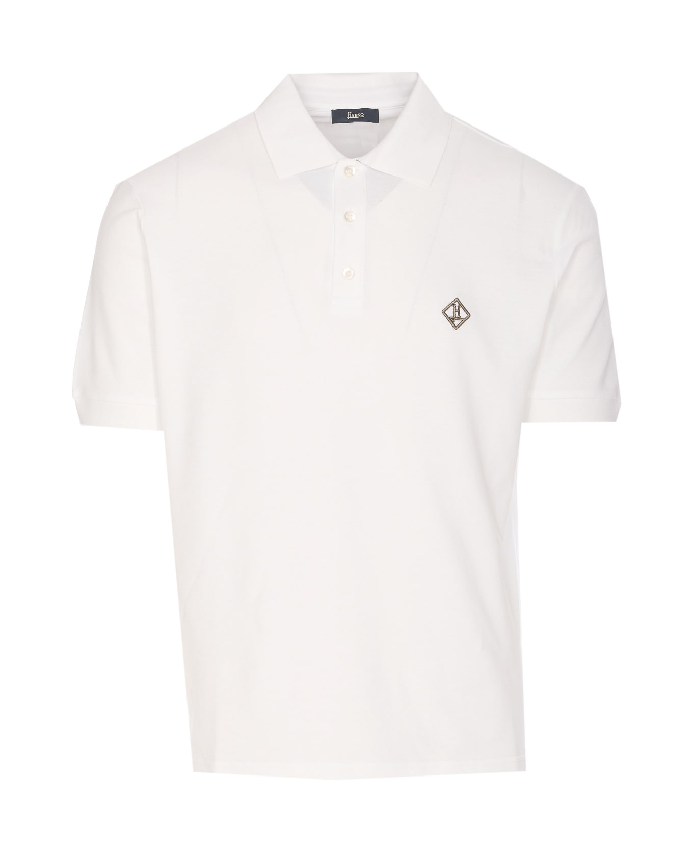 Herno Logo Polo - White