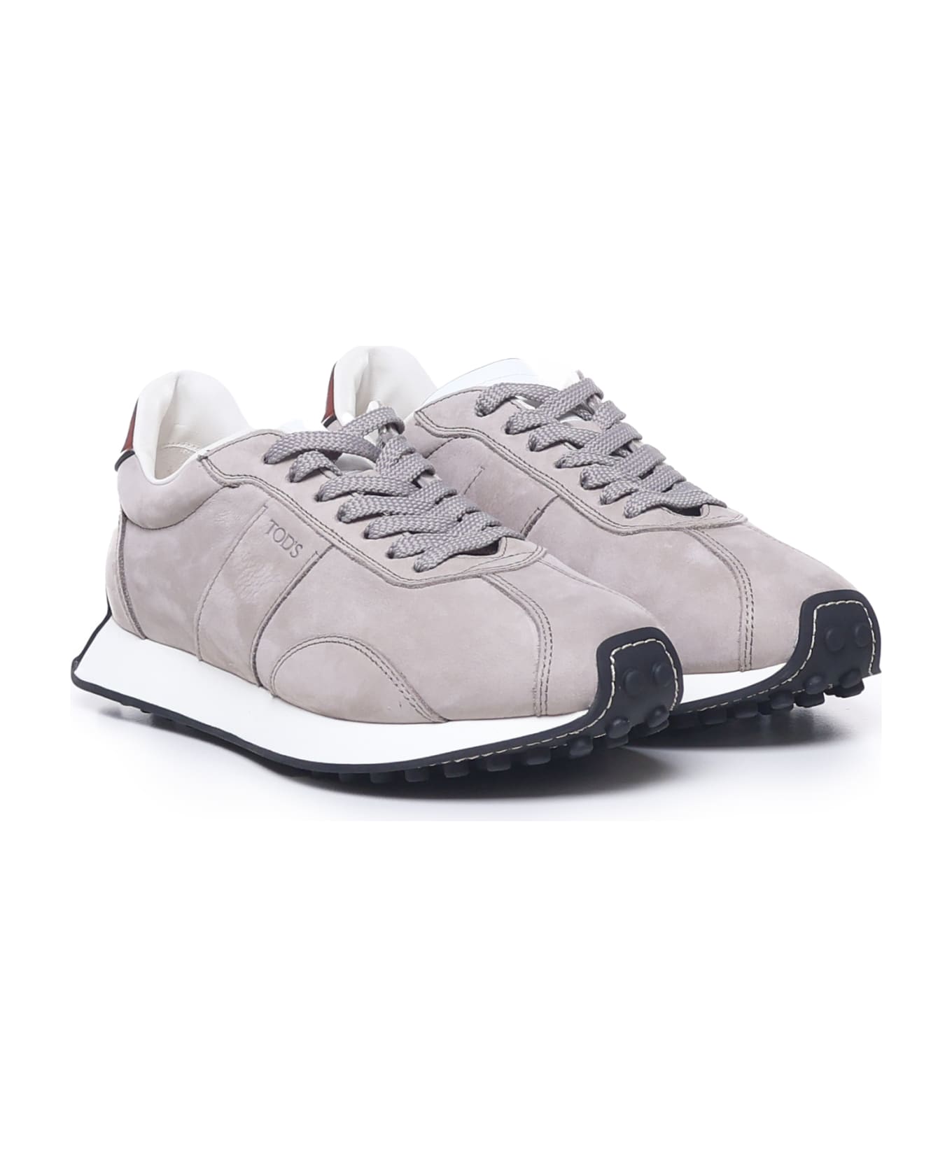 Tod's T Vintage Leather Sneakers - Grey