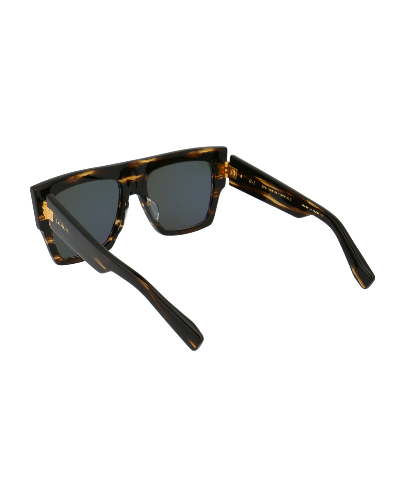 Balmain B-i Sunglasses - DARK BROWN SWIRL GOLD W/G 15 AR サングラス