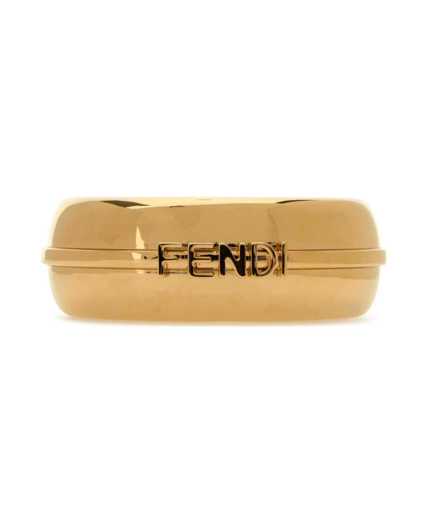 Fendi Gold Metal Fendigraphy Bracelet - OROSOFT