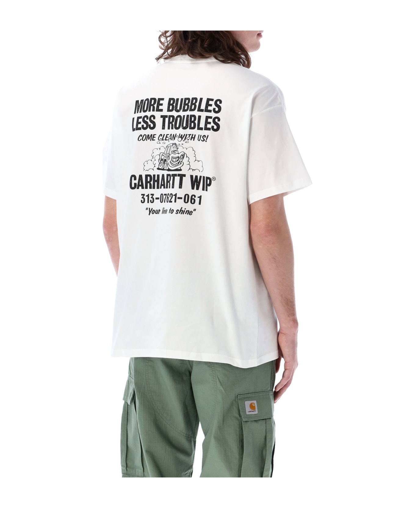 Carhartt S/s Less Troubles T-shirt - White BLACK