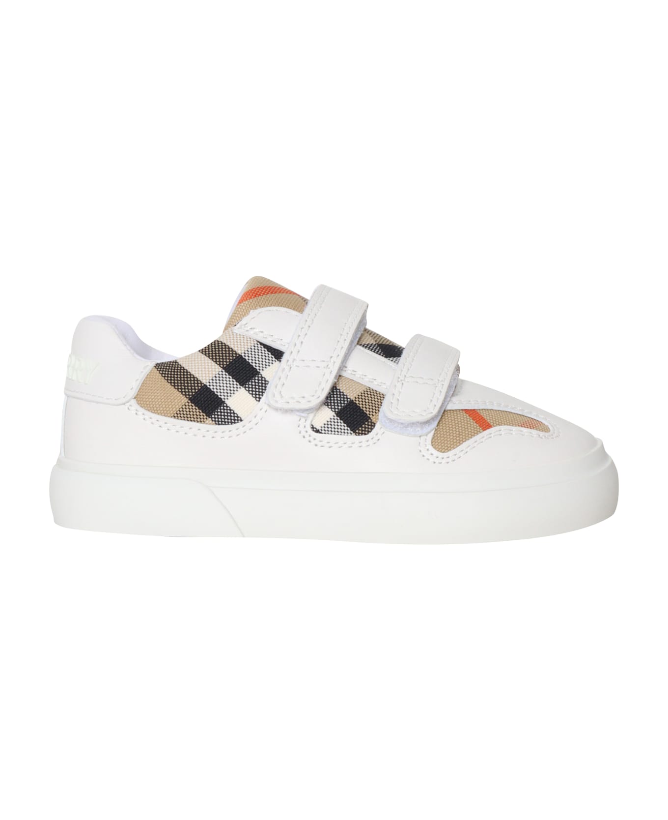 Burberry Inf Vulcansed Trainr - WHITE