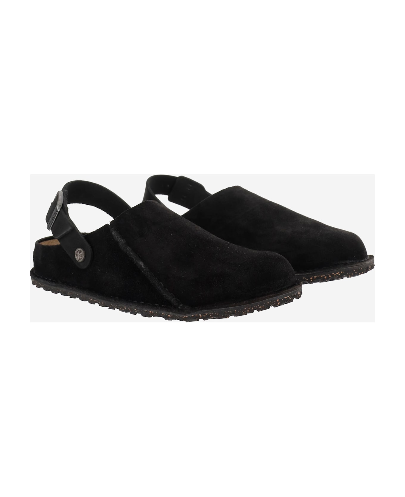 Birkenstock Suede Leather Sandals - Black