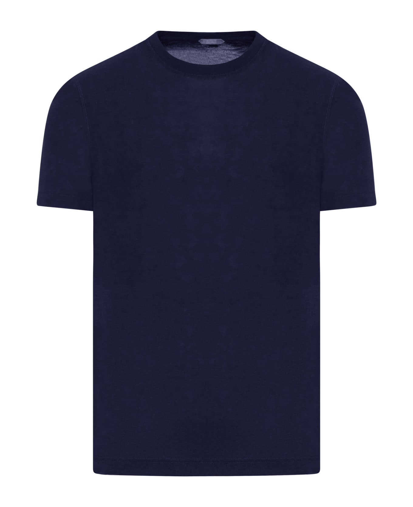 Zanone Tshirt Ss - Blue Navy