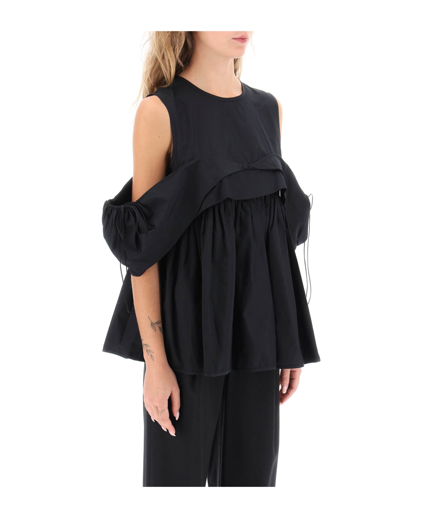 Cecilie Bahnsen Silke Top - BLACK (Black) ワンピース＆ドレス