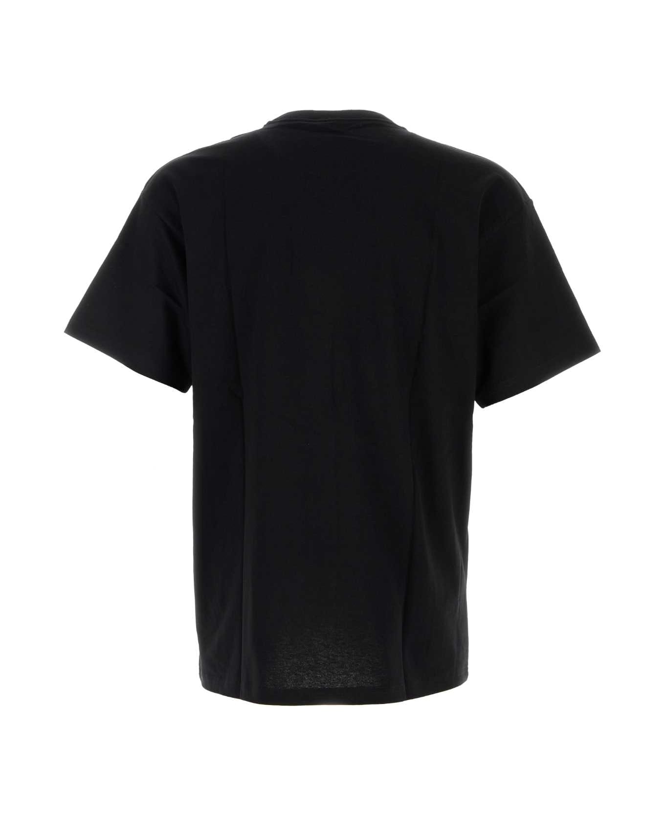 Carhartt Black Cotton S/s Wiptopia Script T-shirt - BLACKWAX K02XX
