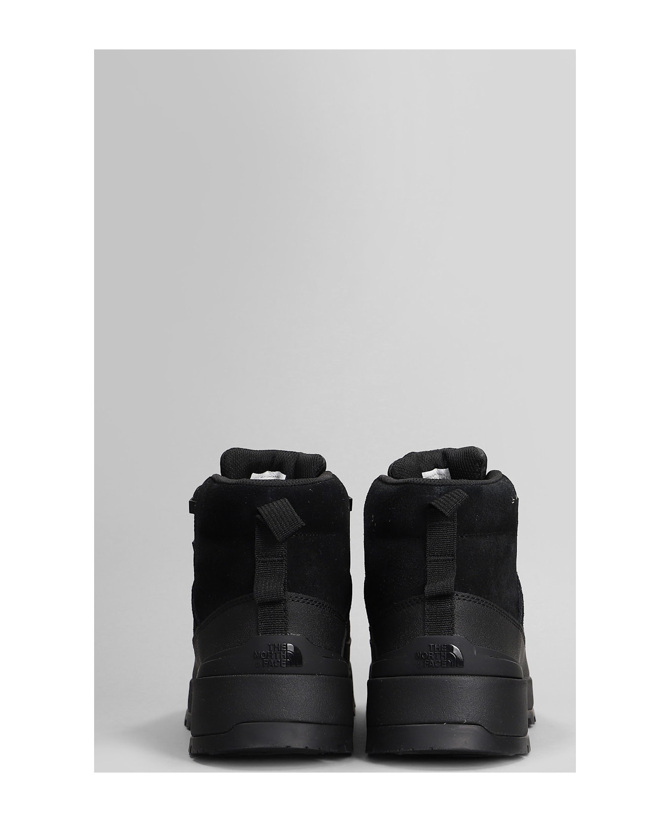 The North Face Glenclyffe Urban Combat Boots In Black Suede And Leather - black
