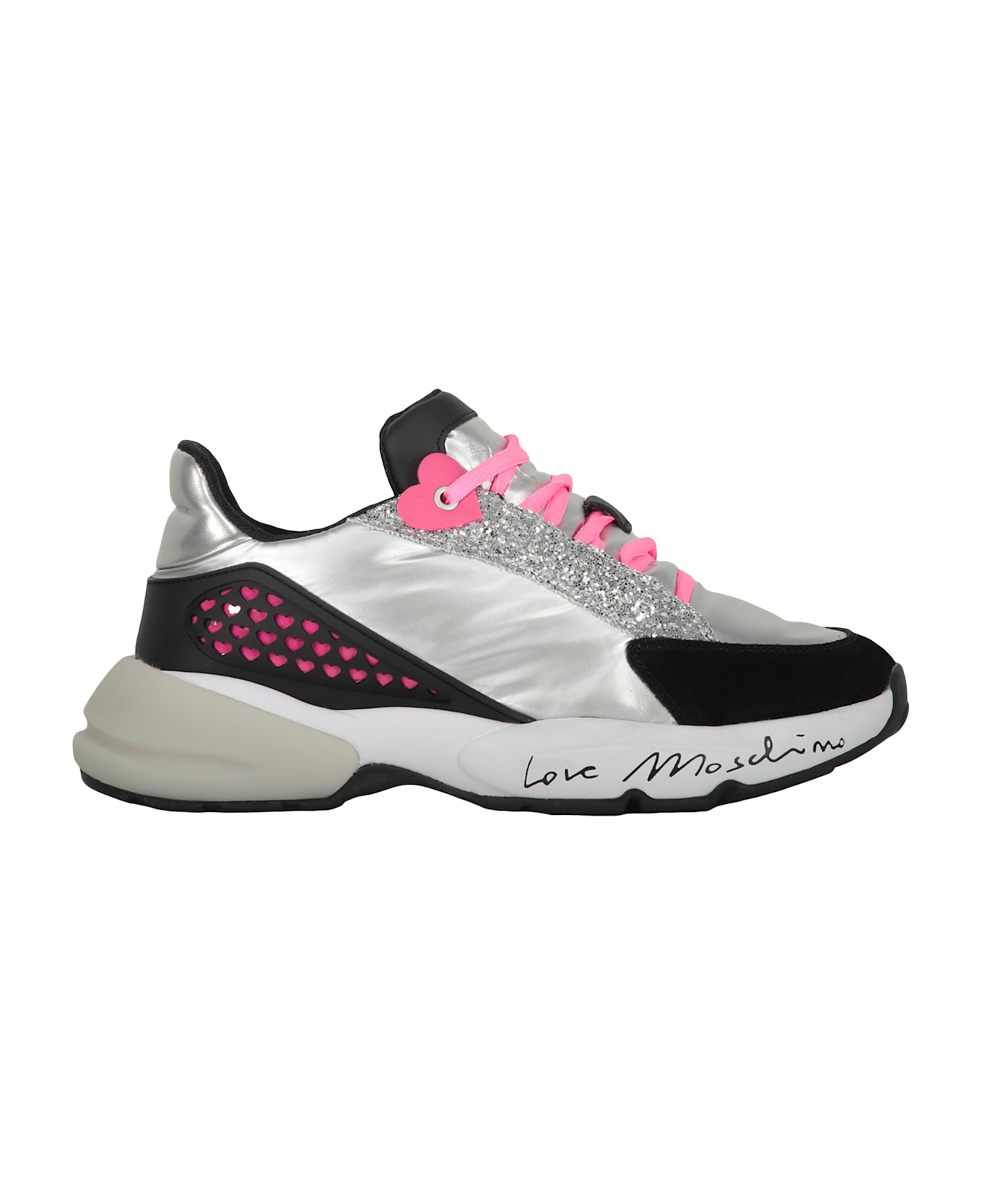 Love Moschino Low-top Sneakers - Silver