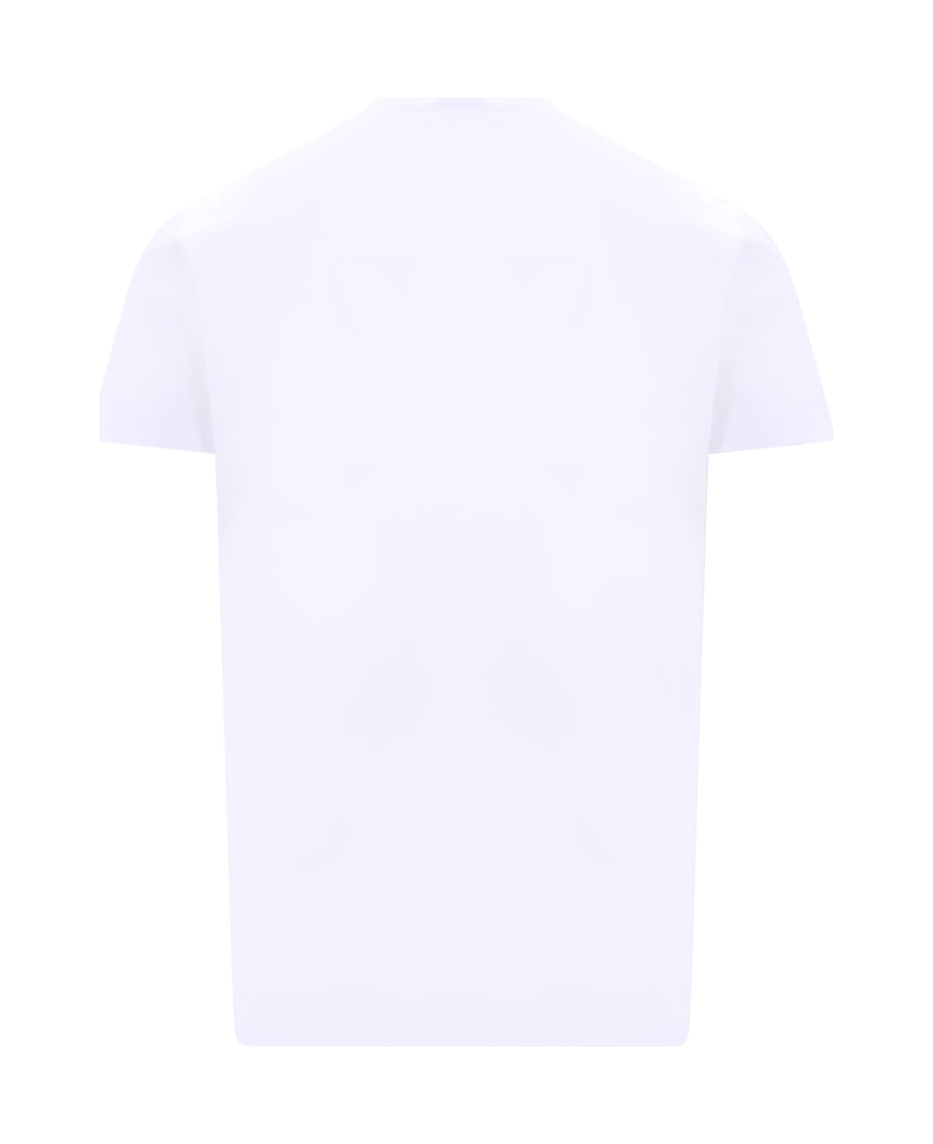 Dsquared2 Crewneck T-shirt With Printed Logo On The Chest In Cotton Man - 100