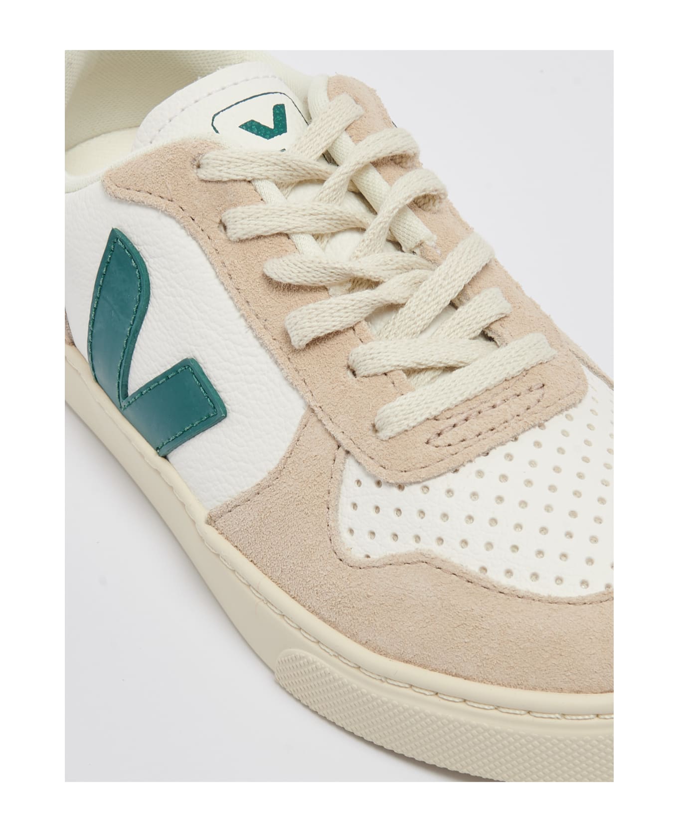 Veja V-10 Lacci Sneaker - BIANCO-VERDE