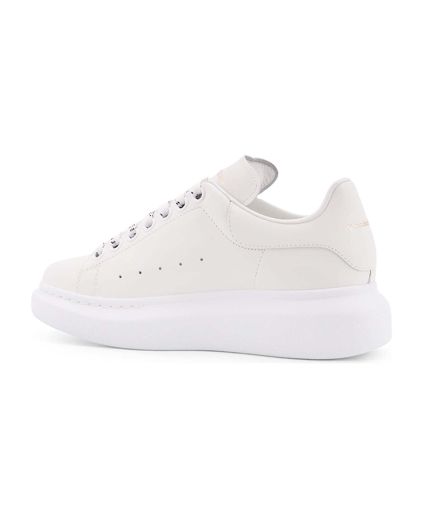 Alexander McQueen Oversize Leather Sneakers - White