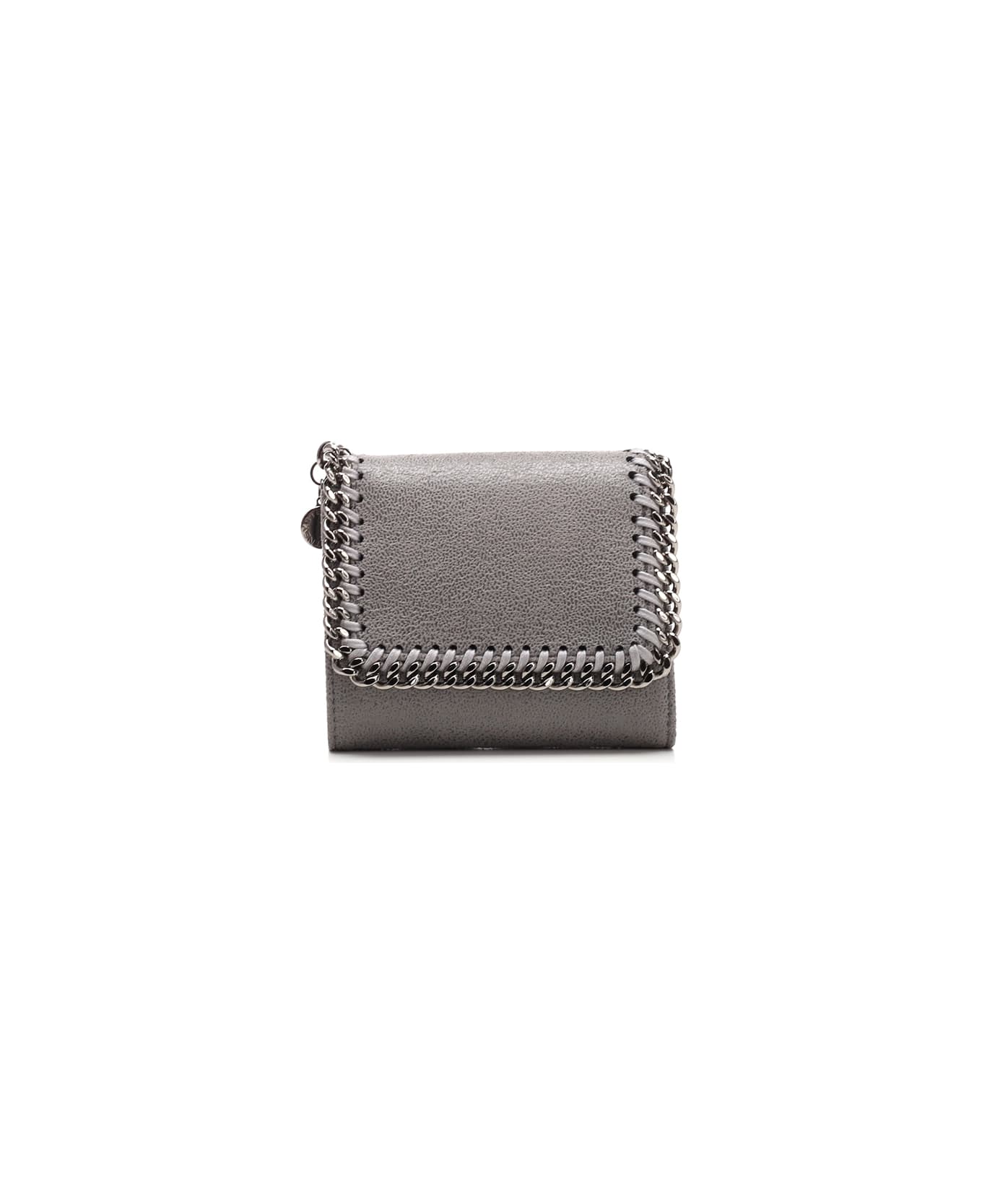 Stella McCartney Falabella Small Flap Wallet - Light Grey