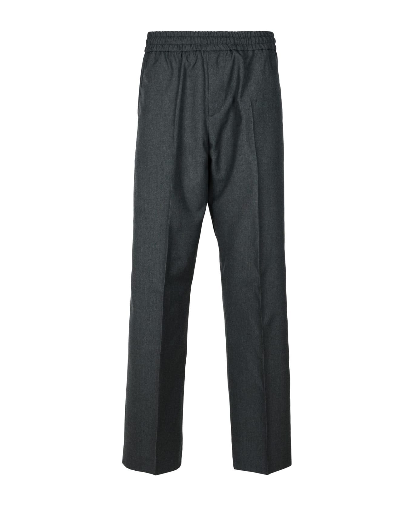 Golden Goose 'lenny' Grey Virgin Wool Pants - Grey