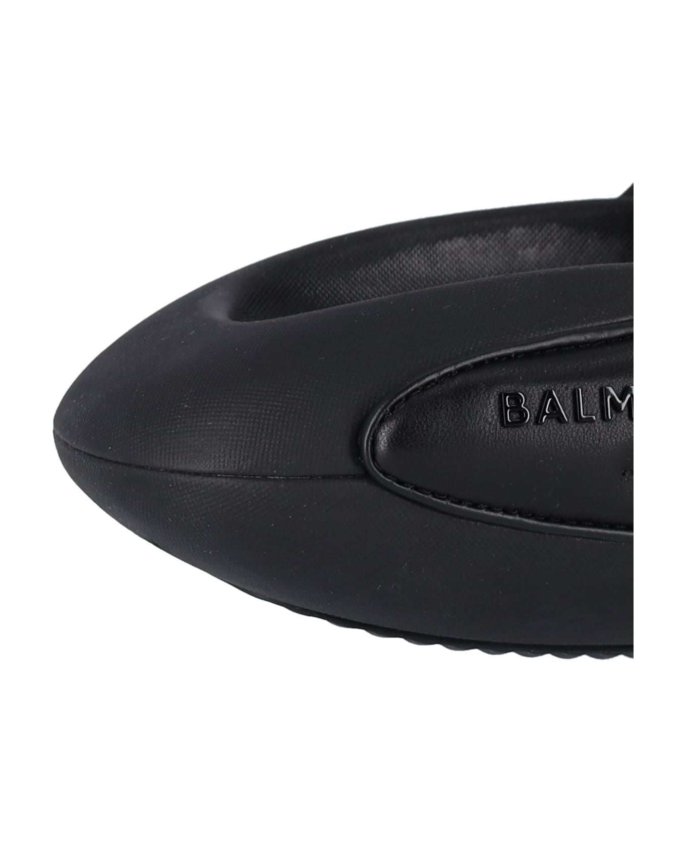 Balmain B-it Quilted Lamskin Mules - Black