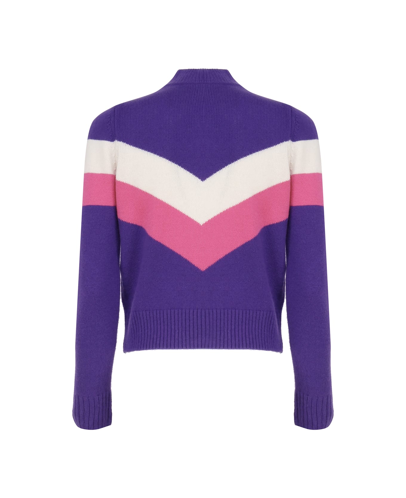 MC2 Saint Barth Turtleneck Sweater With Writing - Purple ニットウェア